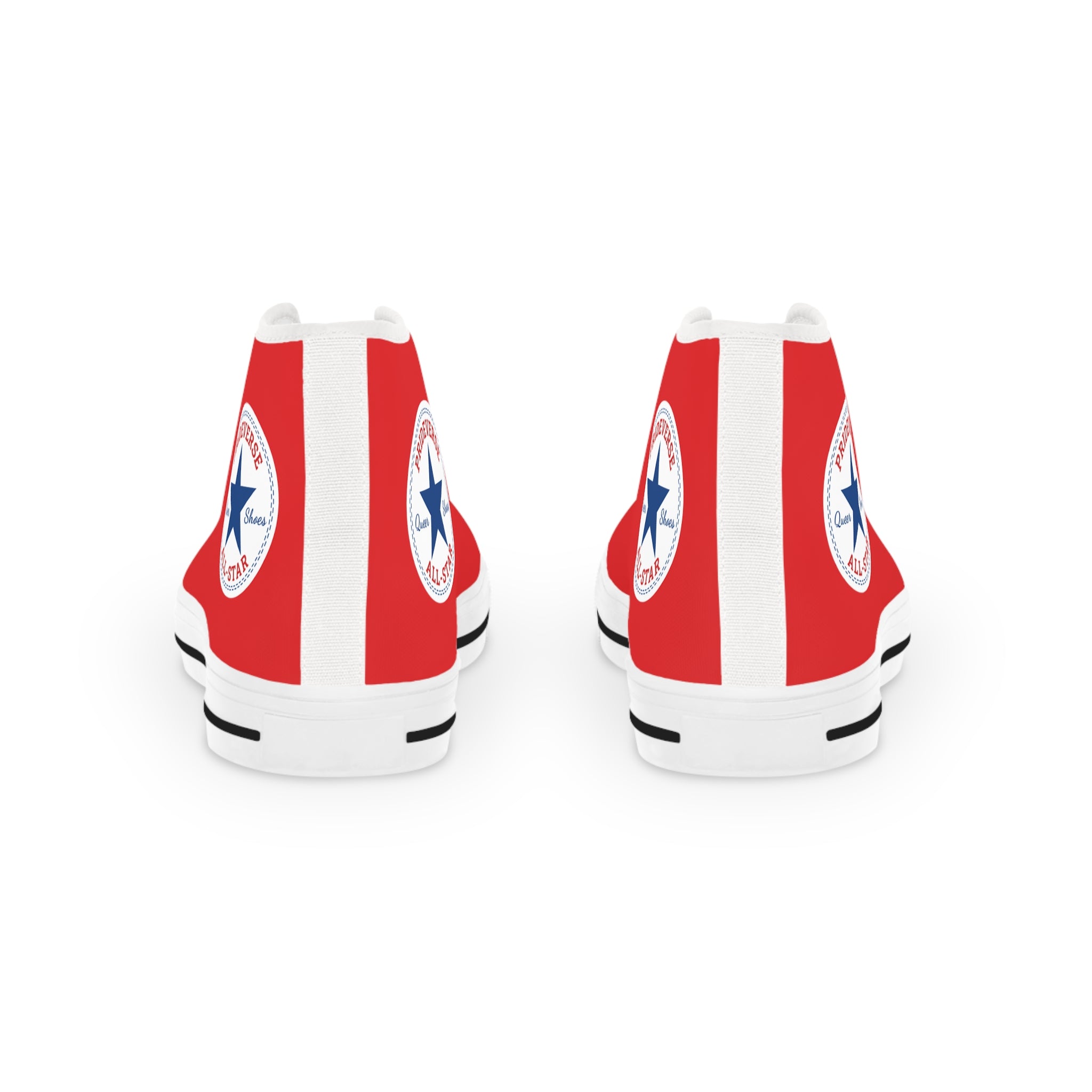 Red Prideverse Men's High Top Sneakers