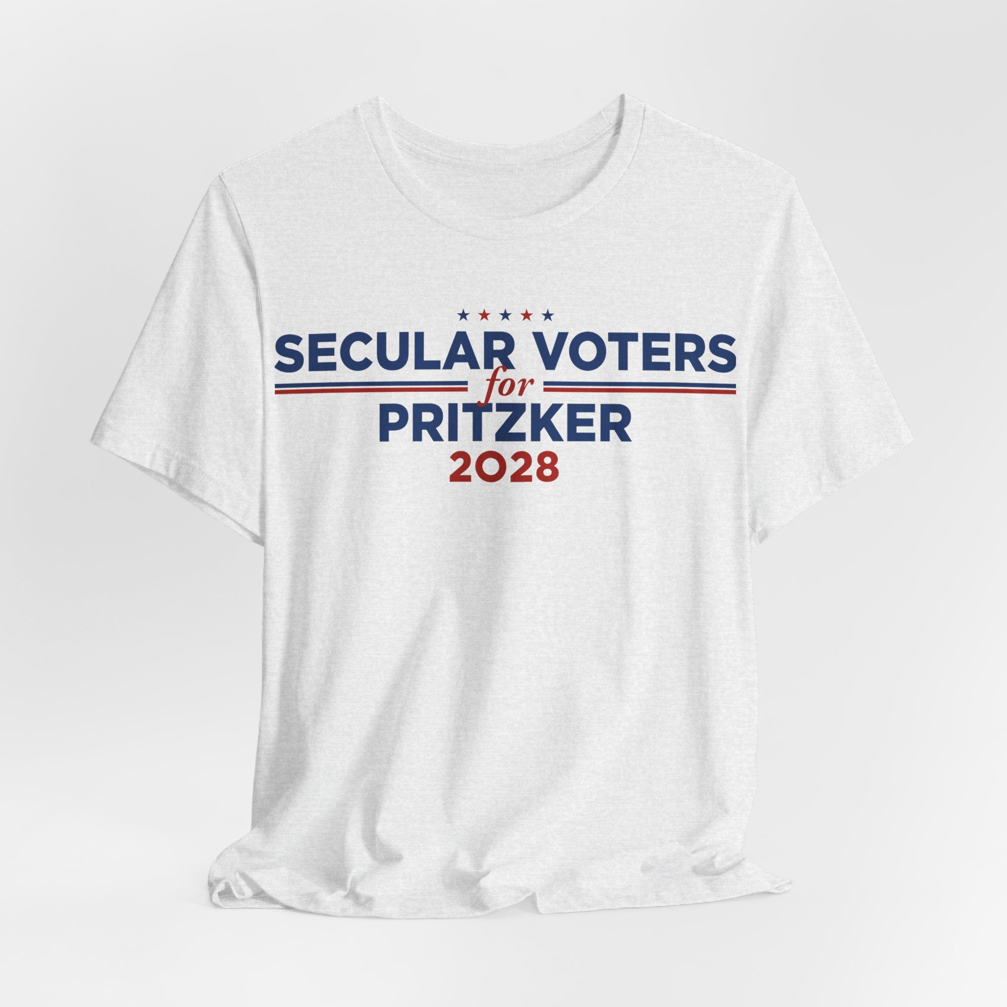 Secular Voters for J.B. Pritzker for President Campaign T-Shirt 2028