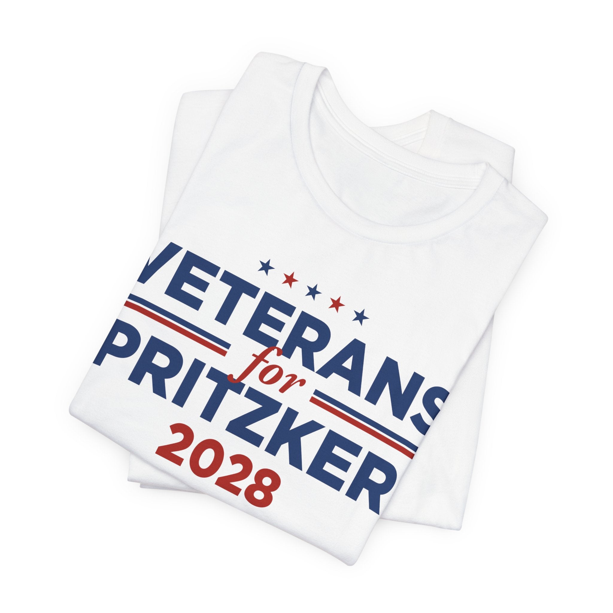 Veterans for J.B. Pritzker for President Campaign T-Shirt 2028