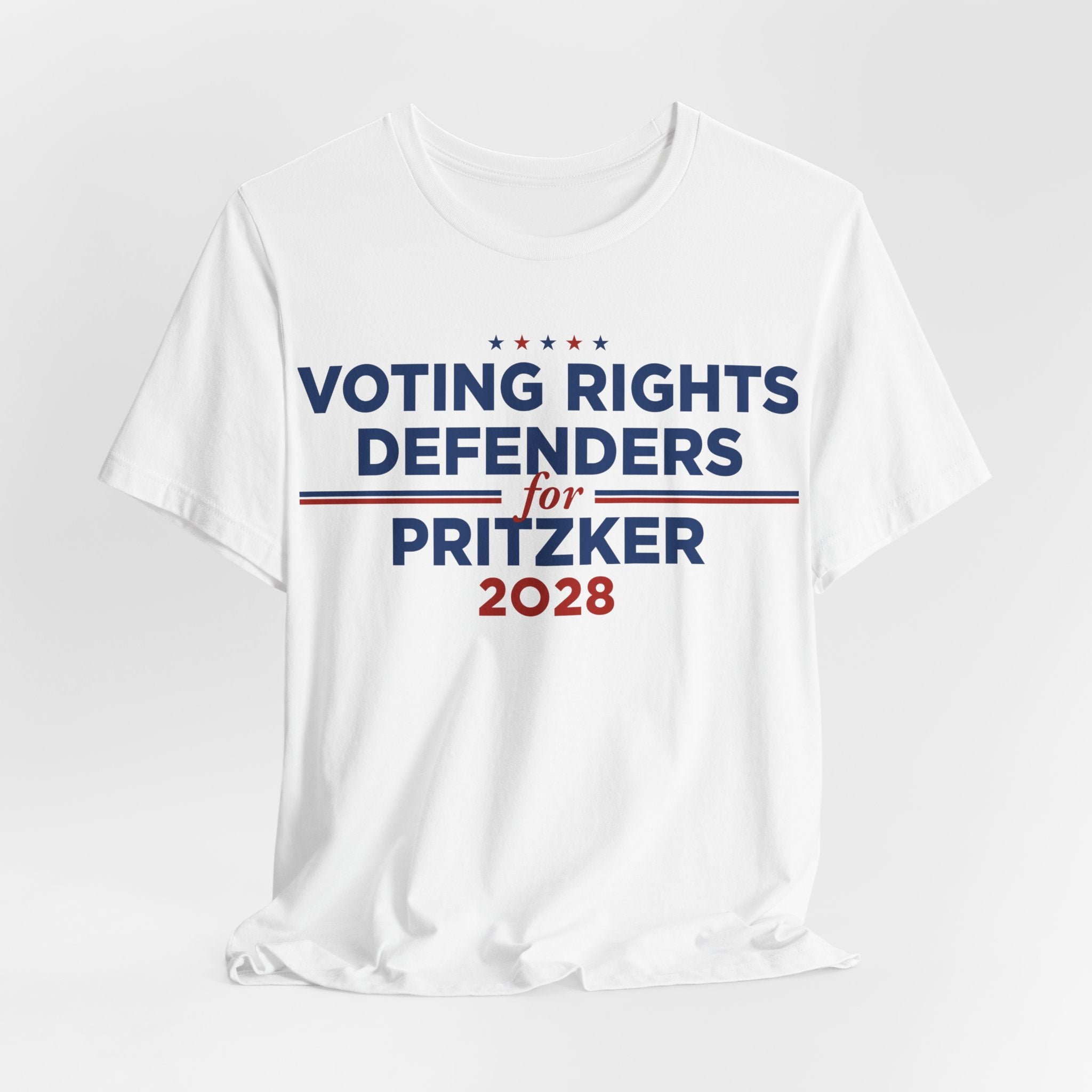 Voting Rights Defenders for J.B. Pritzker for President Campaign T-Shirt 2028
