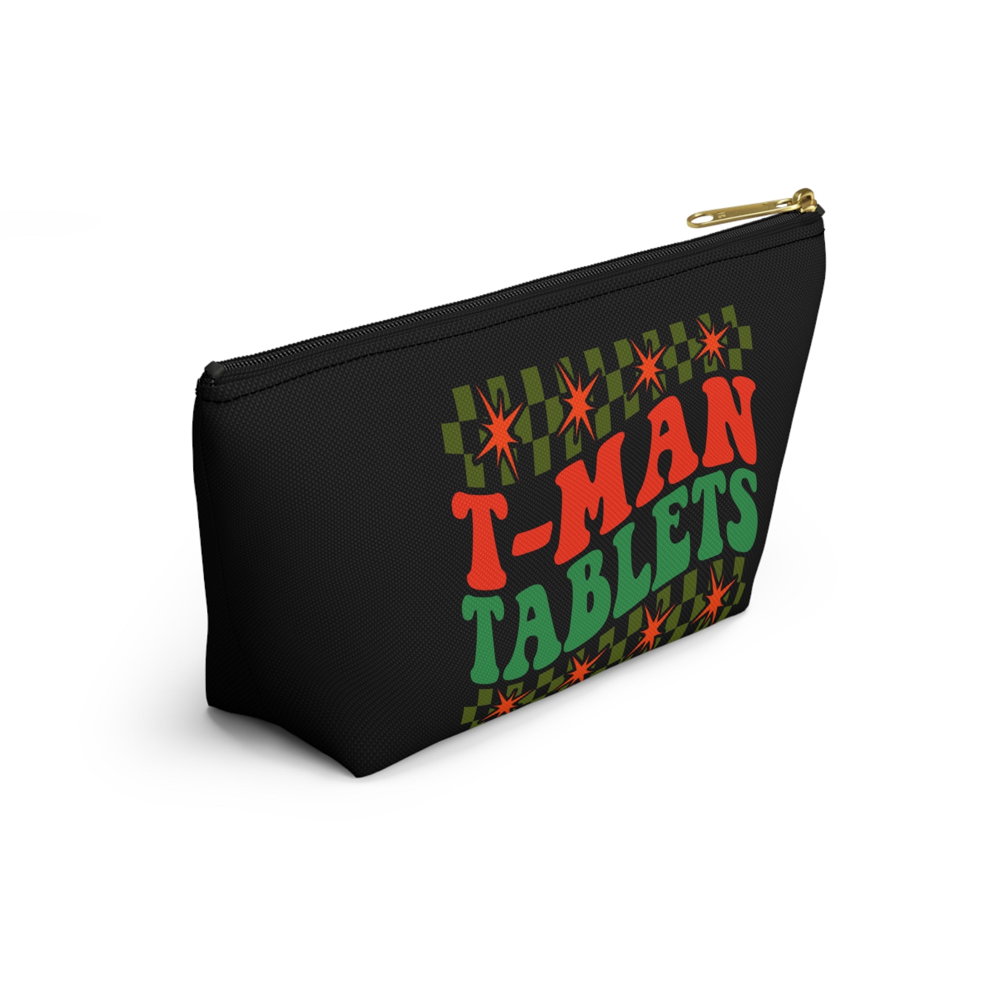 T-Man Tablets Testosterone Storage Bag with T-Bottom - FTM Transition Medication Pouch - Gender Affirming Transgender Gift - Travel or Pride Parade Meds Pouch