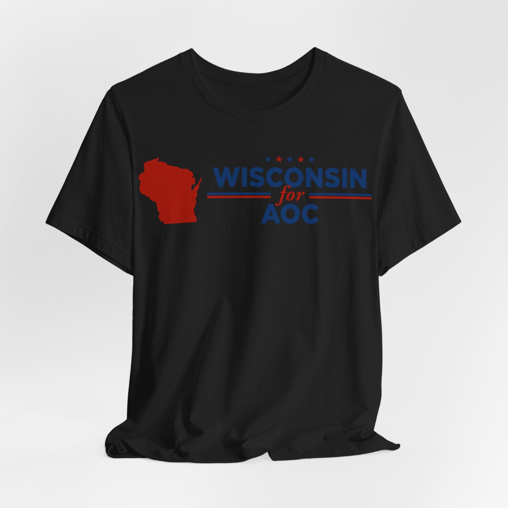 Wisconsin for AOC for President Campaign T-Shirt 2028