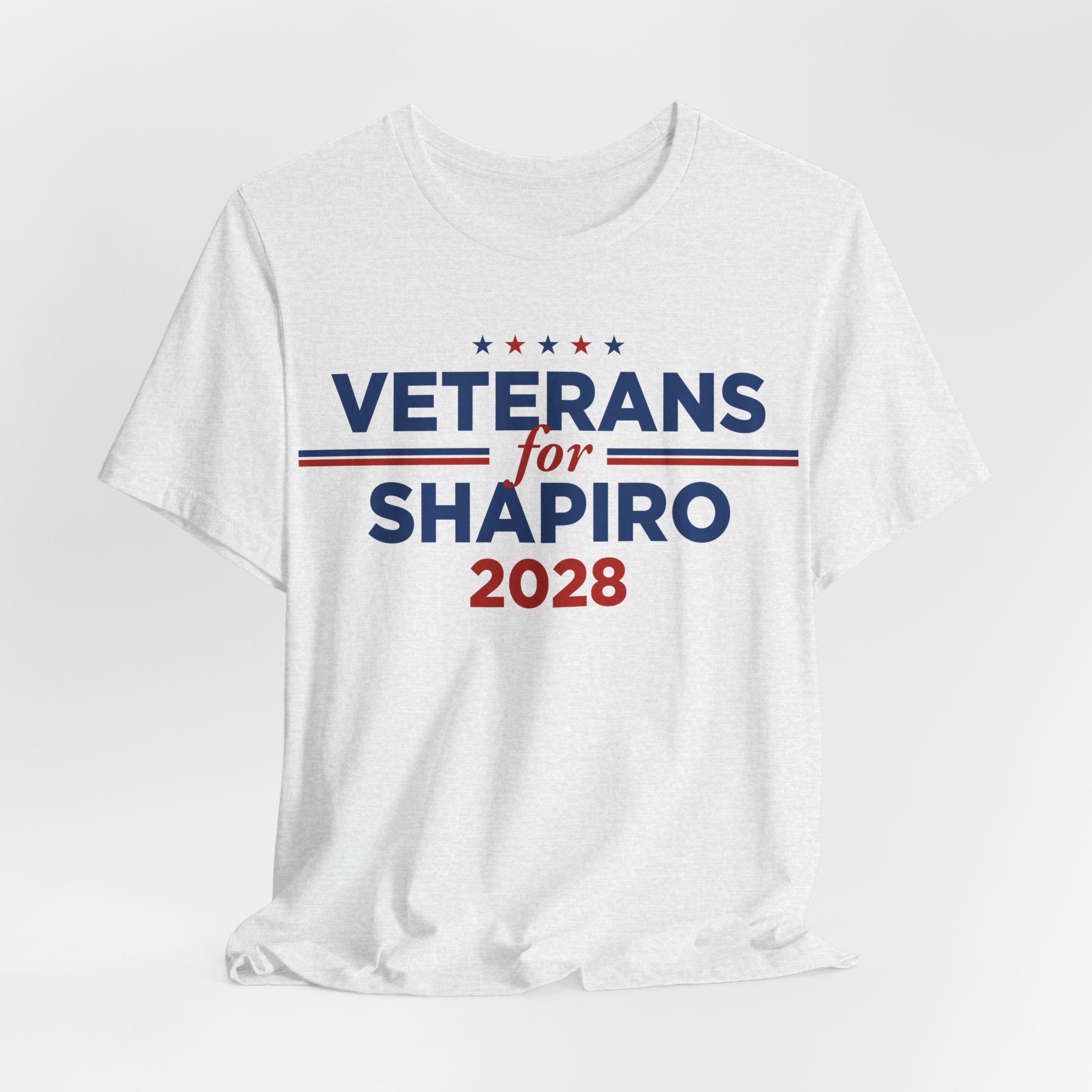 Veterans for Josh Shapiro for President Campaign T-Shirt 2028