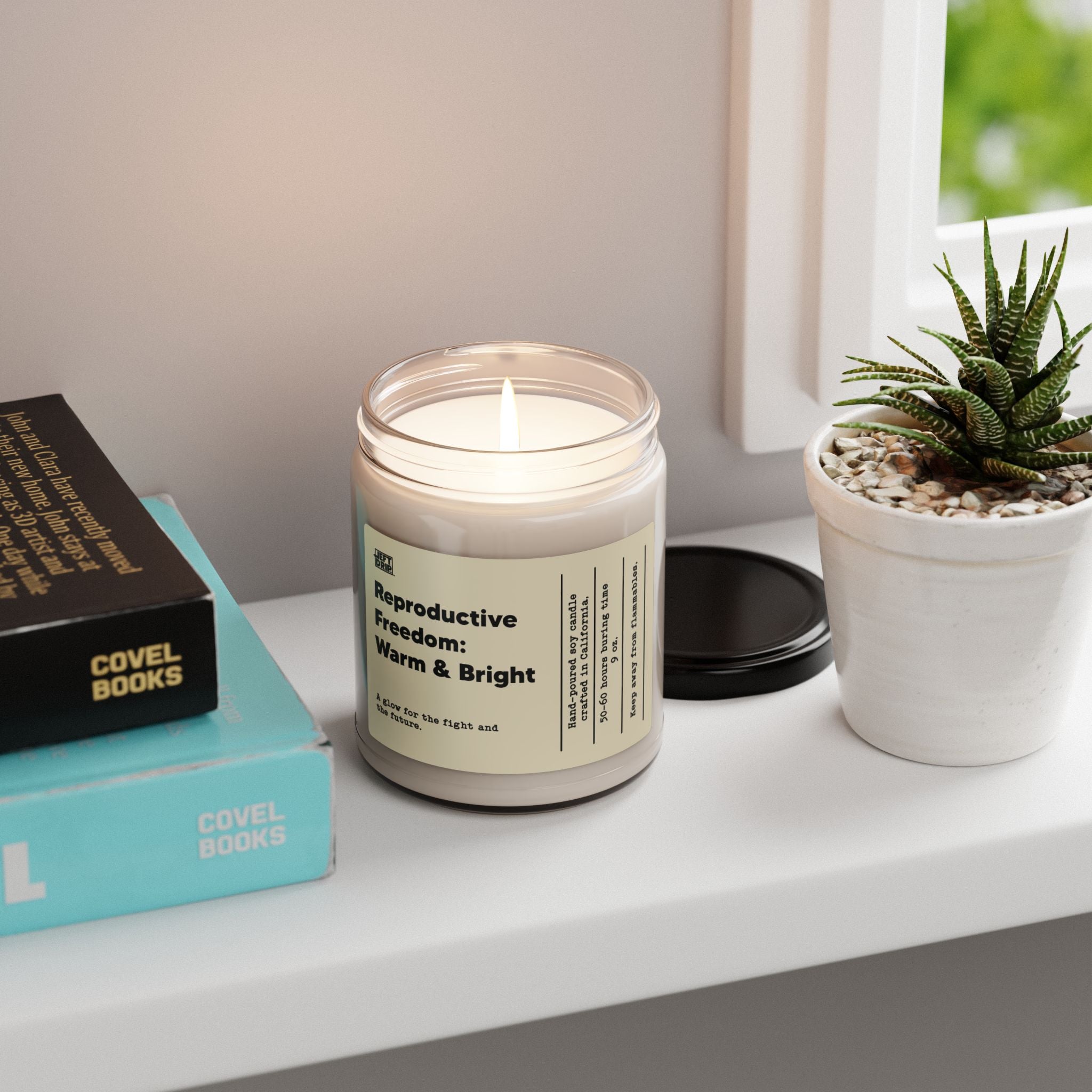 Reproductive Freedom: Warm & Bright – Hand-Poured Soy Candle (9 oz)