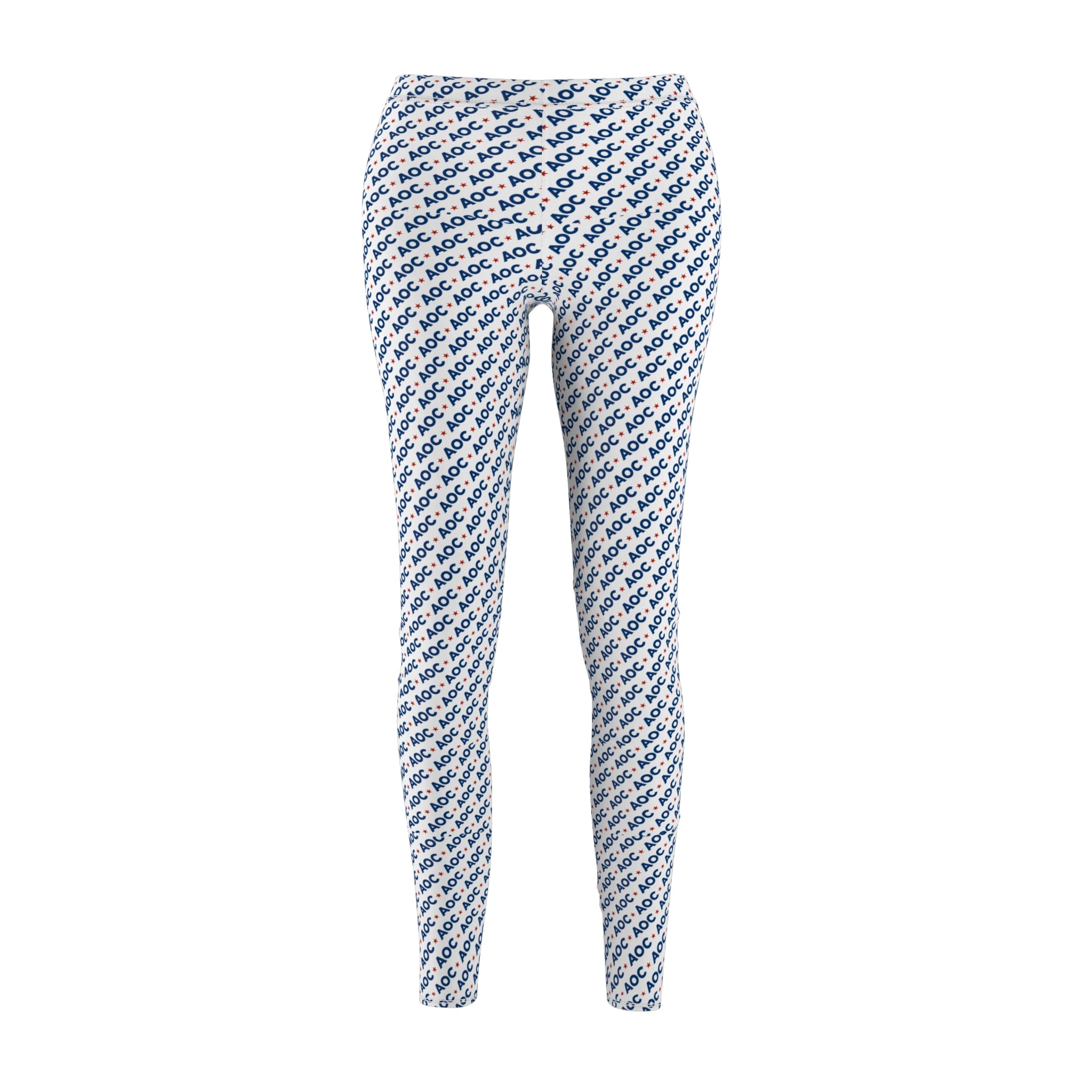 AOC All-Over Print Leggings – Political Graphic Leggings for Progressive Everyday Style