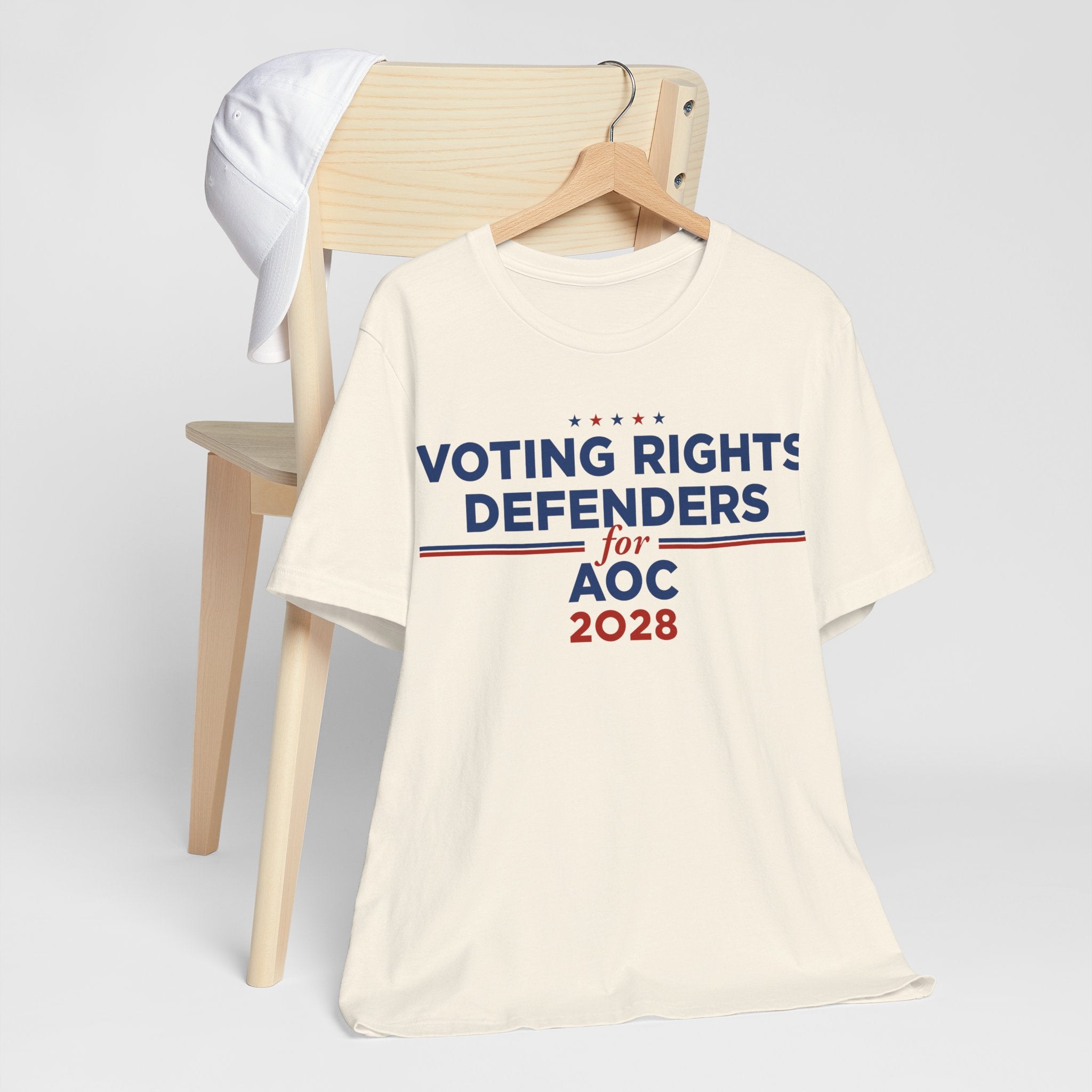 Voting Right Defenders for AOC for President Campaign T-Shirt 2028