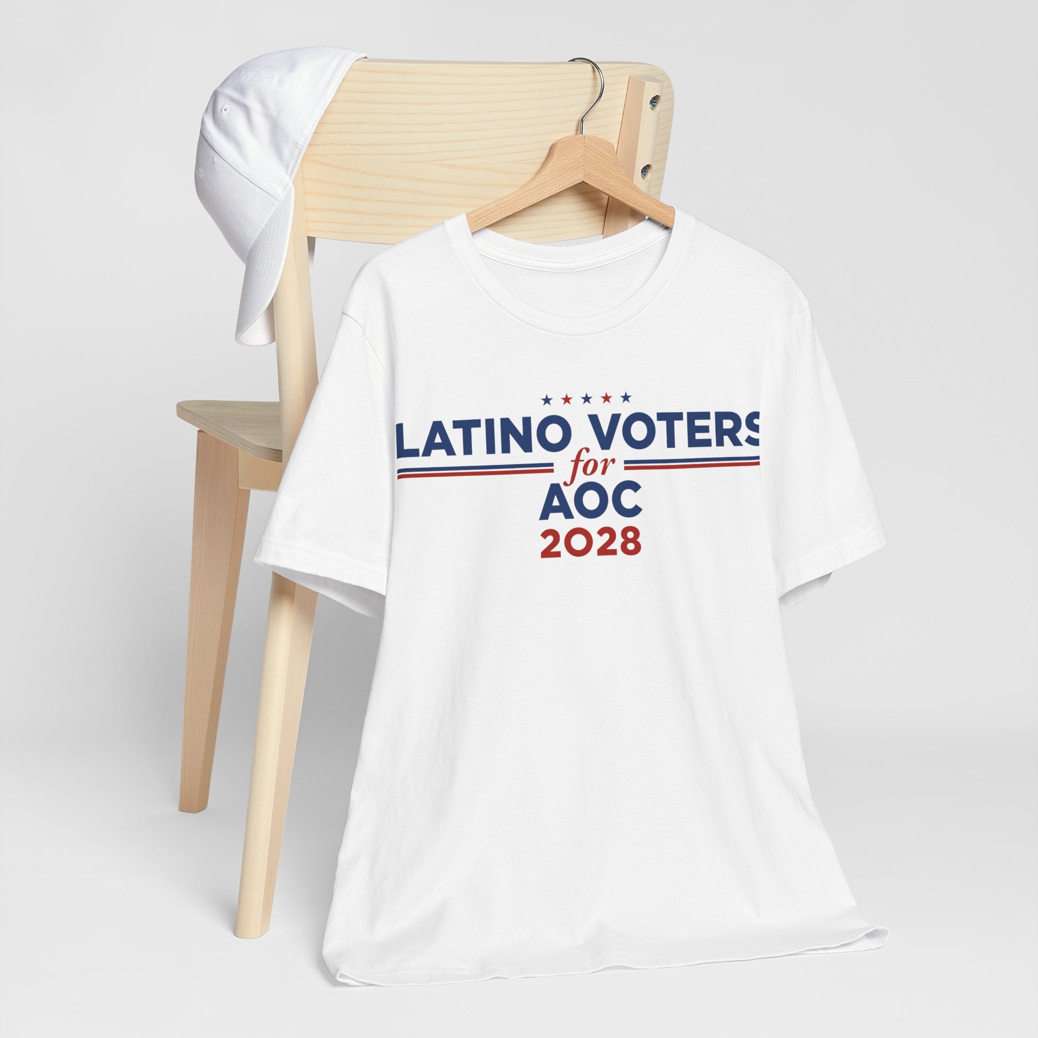 Latino Voters for AOC for President Campaign T-Shirt 2028