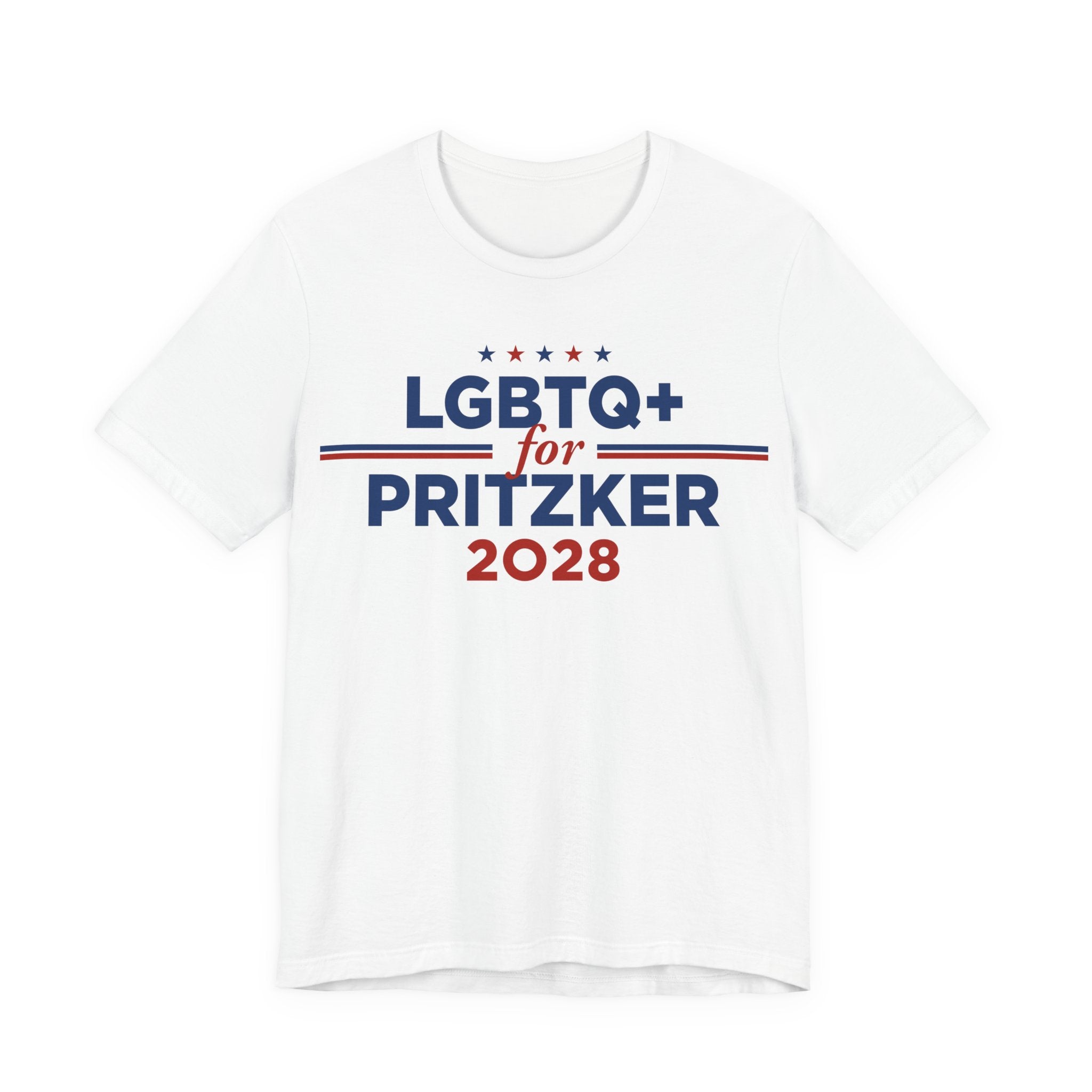 LGBTQ+ for J.B. Pritzker for President Campaign T-Shirt 2028