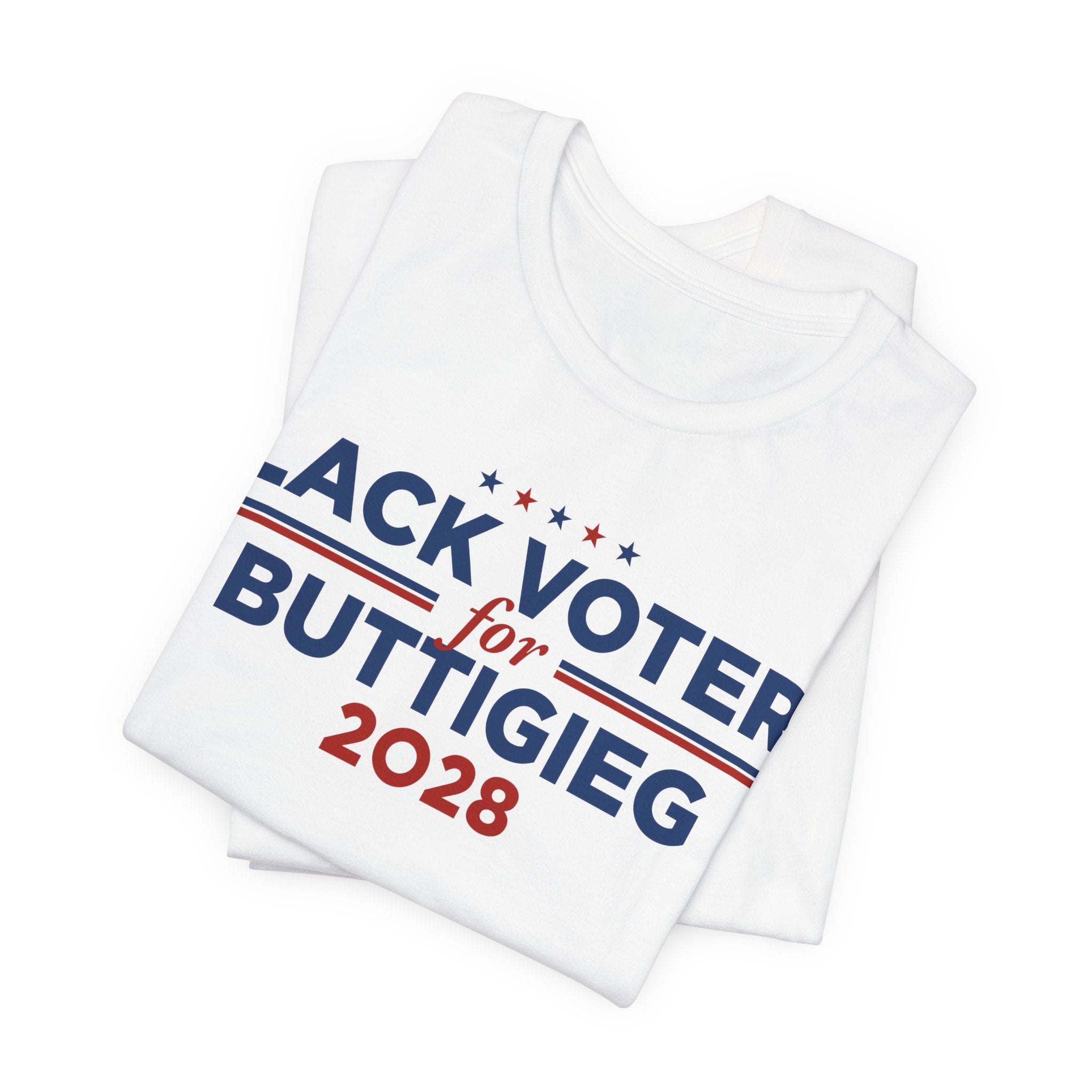 Black Voters for Pete Buttigieg Campaign T-Shirt for President 2028