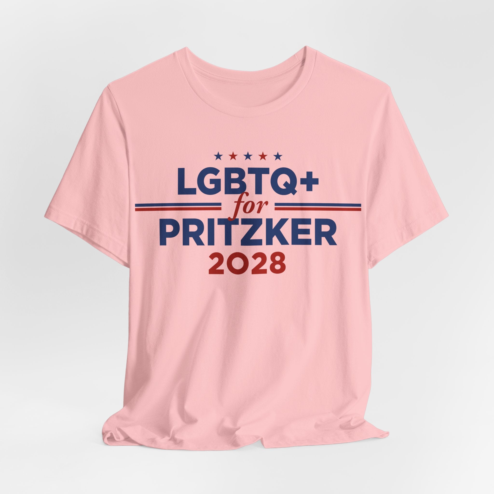 LGBTQ+ for J.B. Pritzker for President Campaign T-Shirt 2028