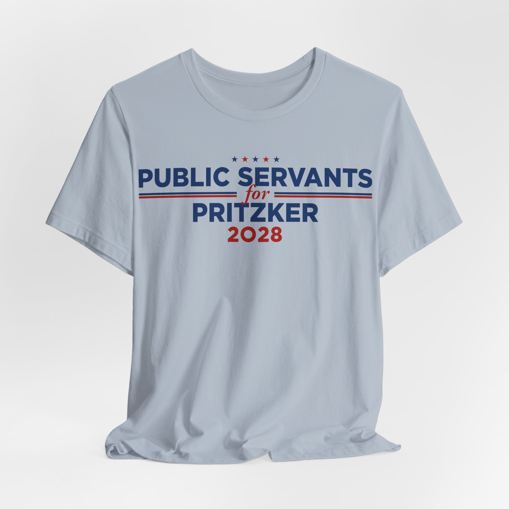 Public Servants for J.B. Pritzker for President Campaign T-Shirt 2028