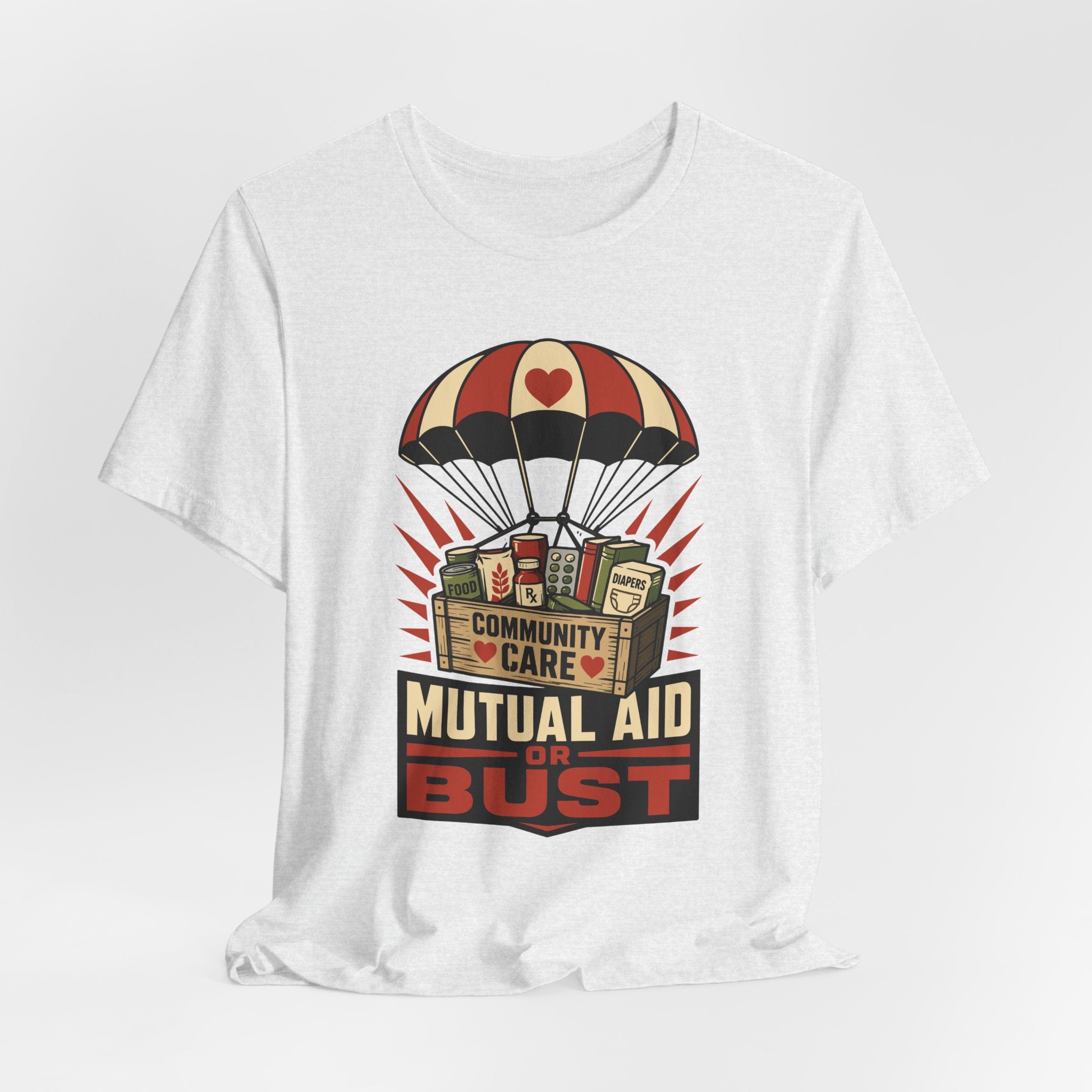Mutual Aid or Bust T-Shirt | Community Care Progressive Graphic Tee