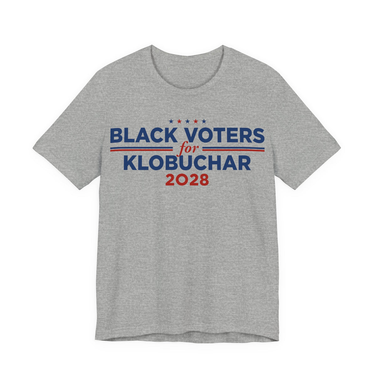 Black Voters for Amy Klobuchar Campaign T-Shirt for President 2028
