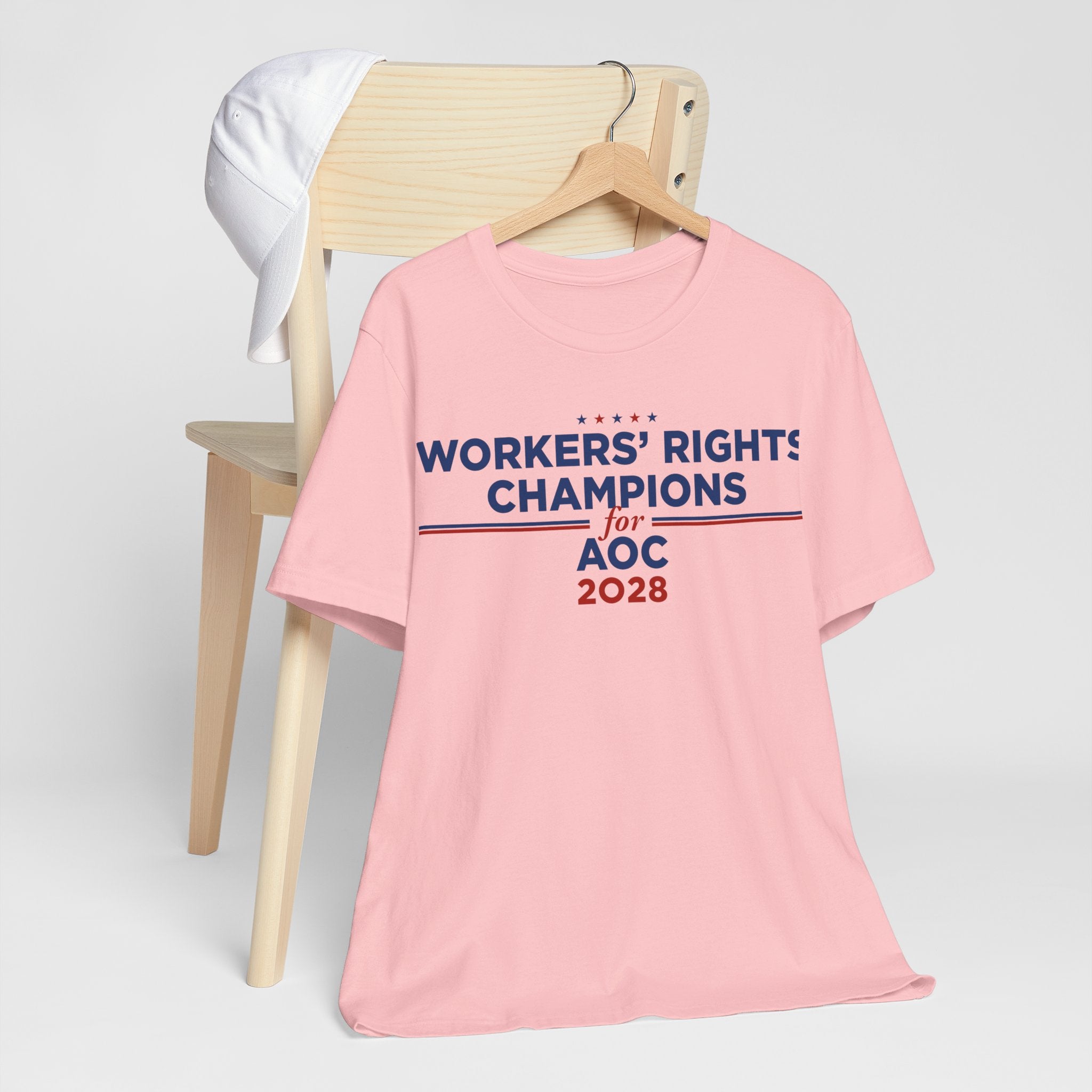 Worker' Rights Champions for AOC for President Campaign T-Shirt 2028