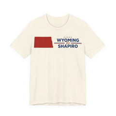 Wyoming for Josh Shapiro for President Campaign T-Shirt 2028