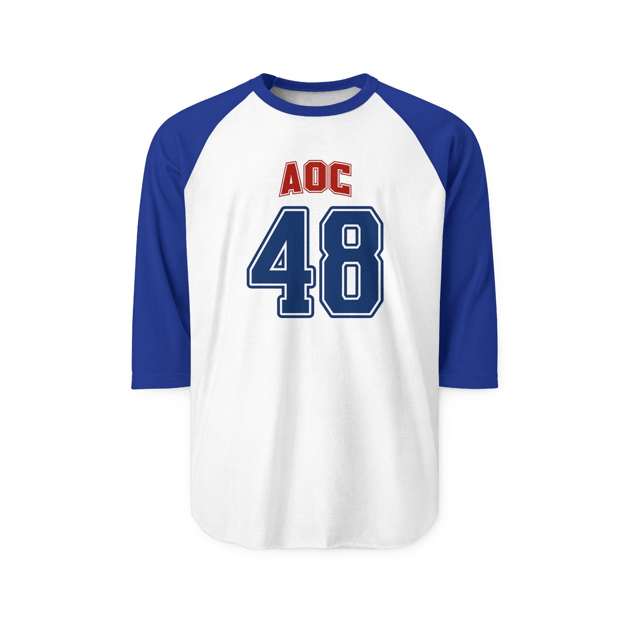 Team AOC - 48th President Vintage Varsity Baseball T-Shirt