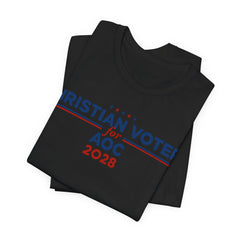 Christian Voters for AOC for President Campaign T-Shirt 2028