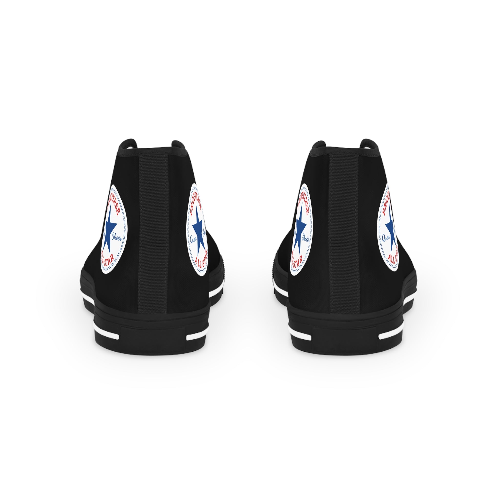 Black Prideverse Men's High Top Sneakers