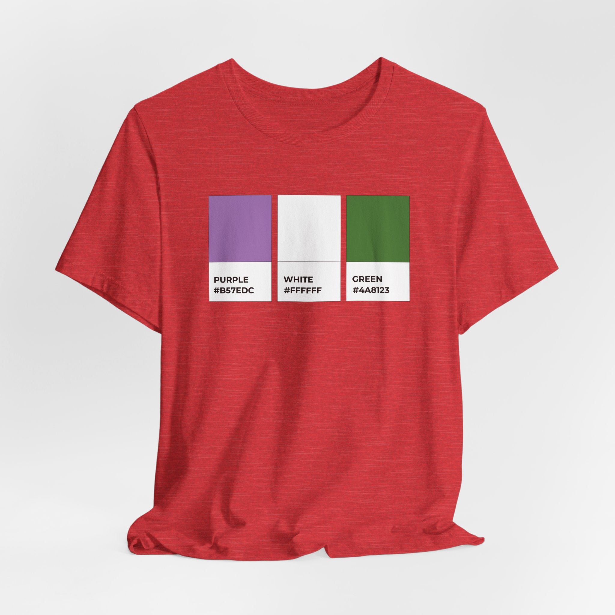Funny Genderqueer Pride Flag Pantone Colors Unisex Jersey Short Sleeve T-Shirt