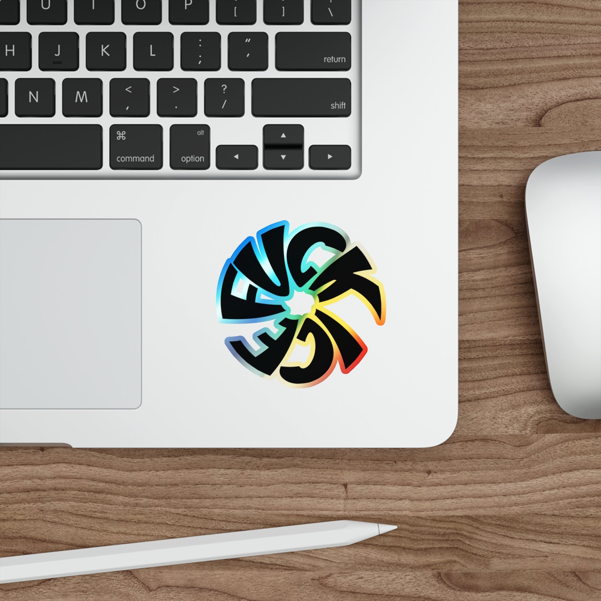 Holographic Fuck ICE Sticker