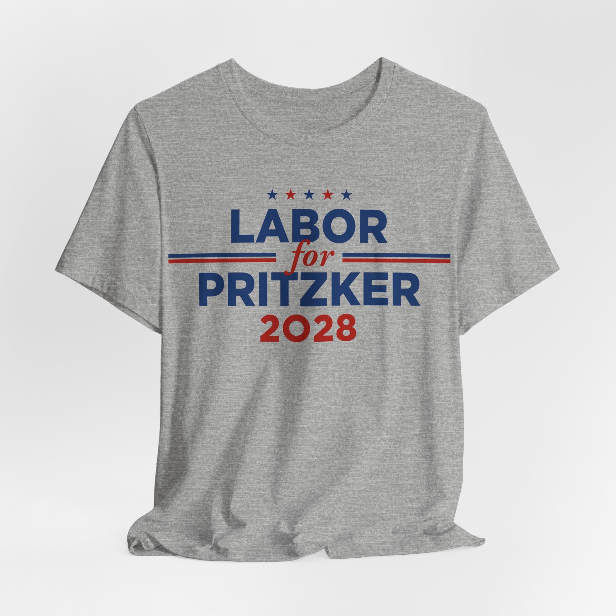 Labor for J.B. Pritzker for President Campaign T-Shirt 2028