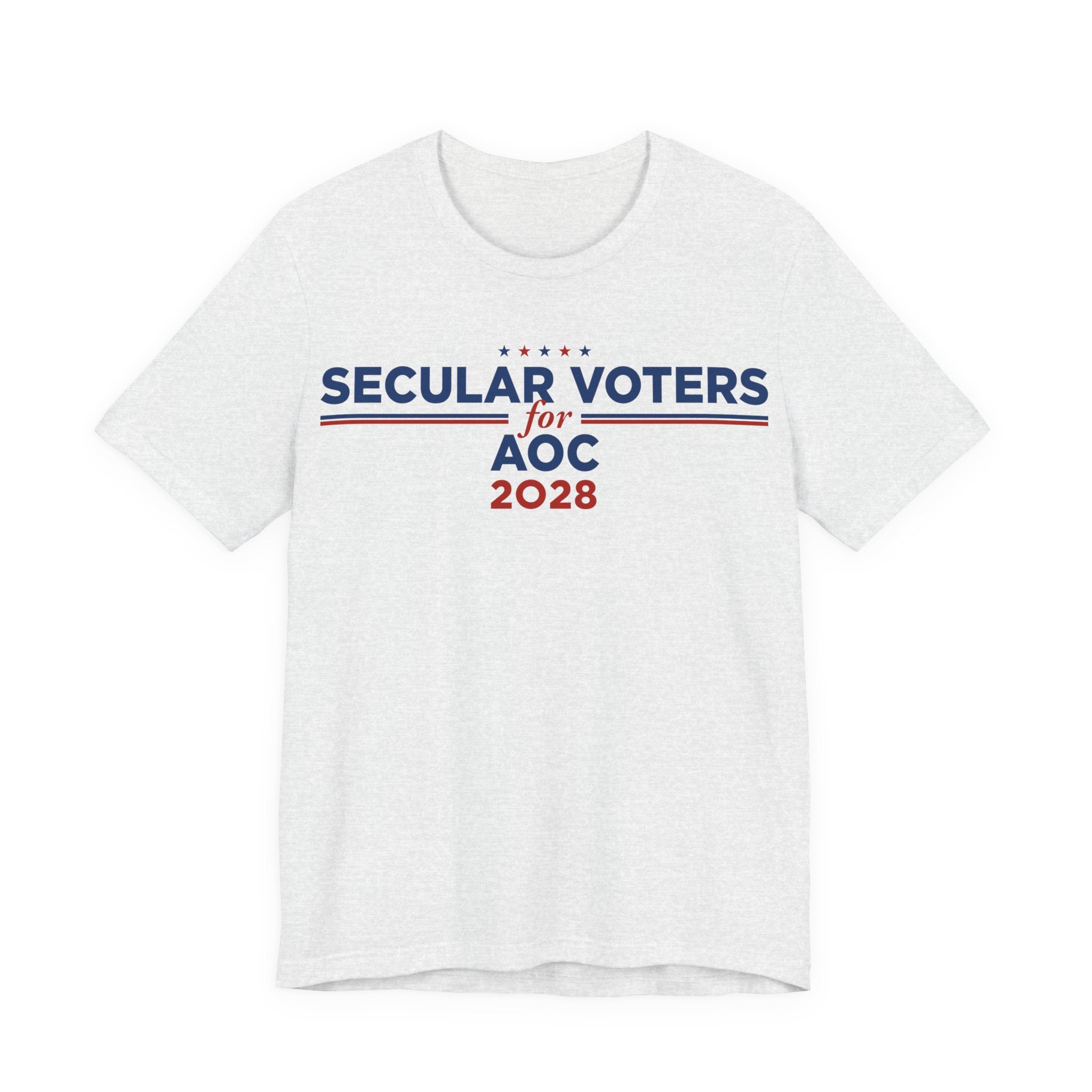 Secular Voters for AOC for President Campaign T-Shirt 2028