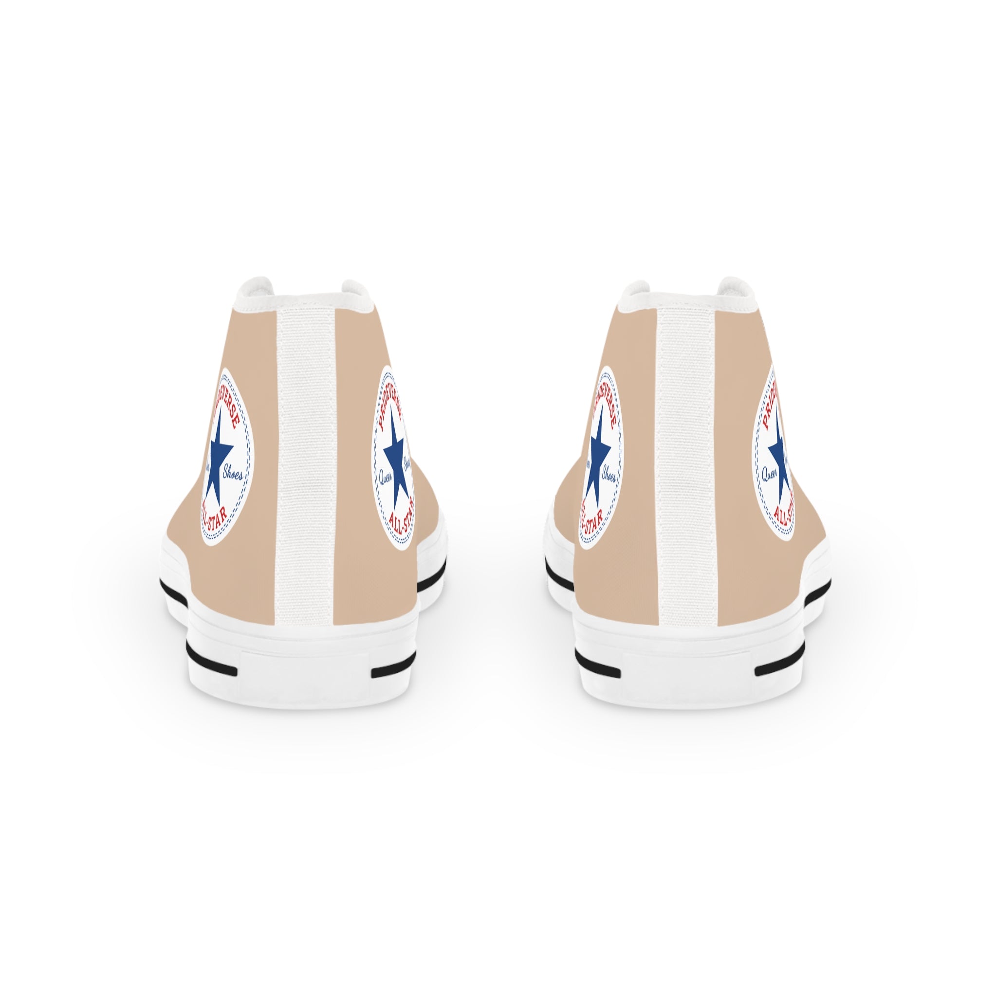 Beige Prideverse Men's High Top Sneakers