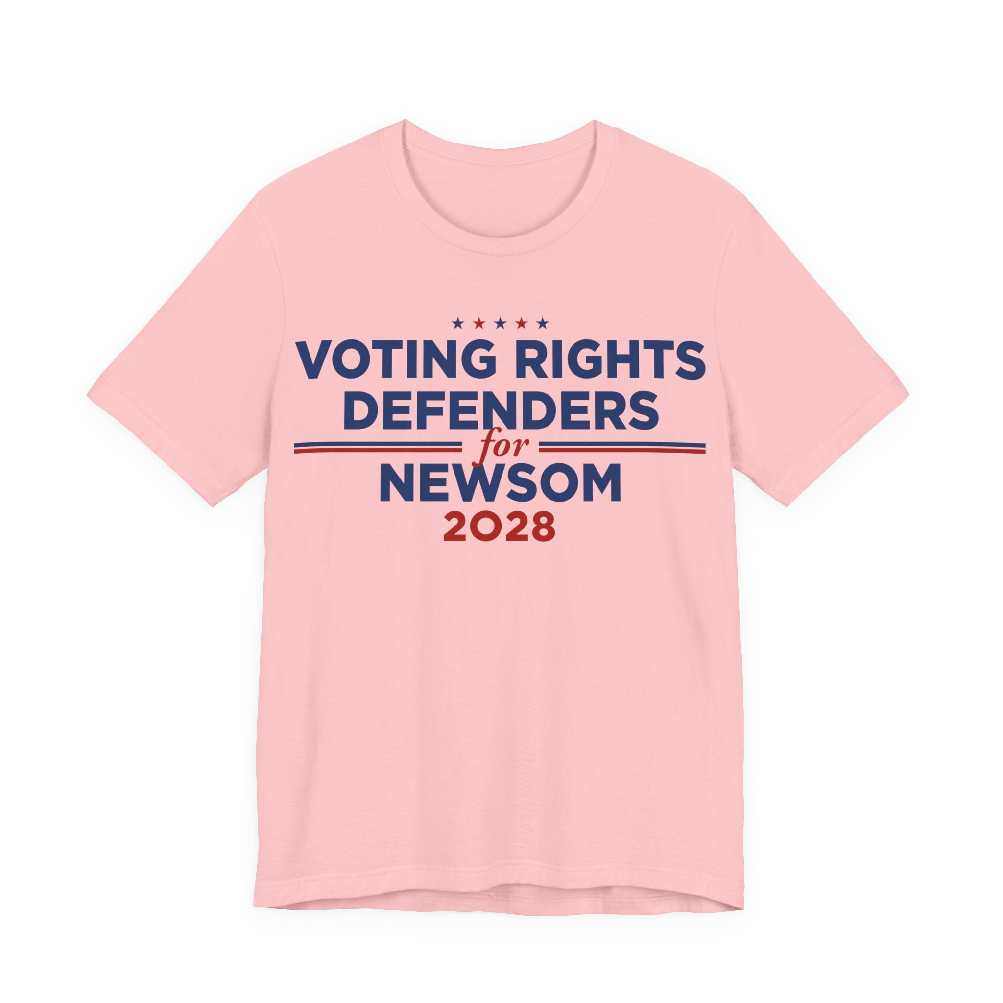 Voting Rights Defenders for Gavin Newsom for President Campaign T-Shirt 2028