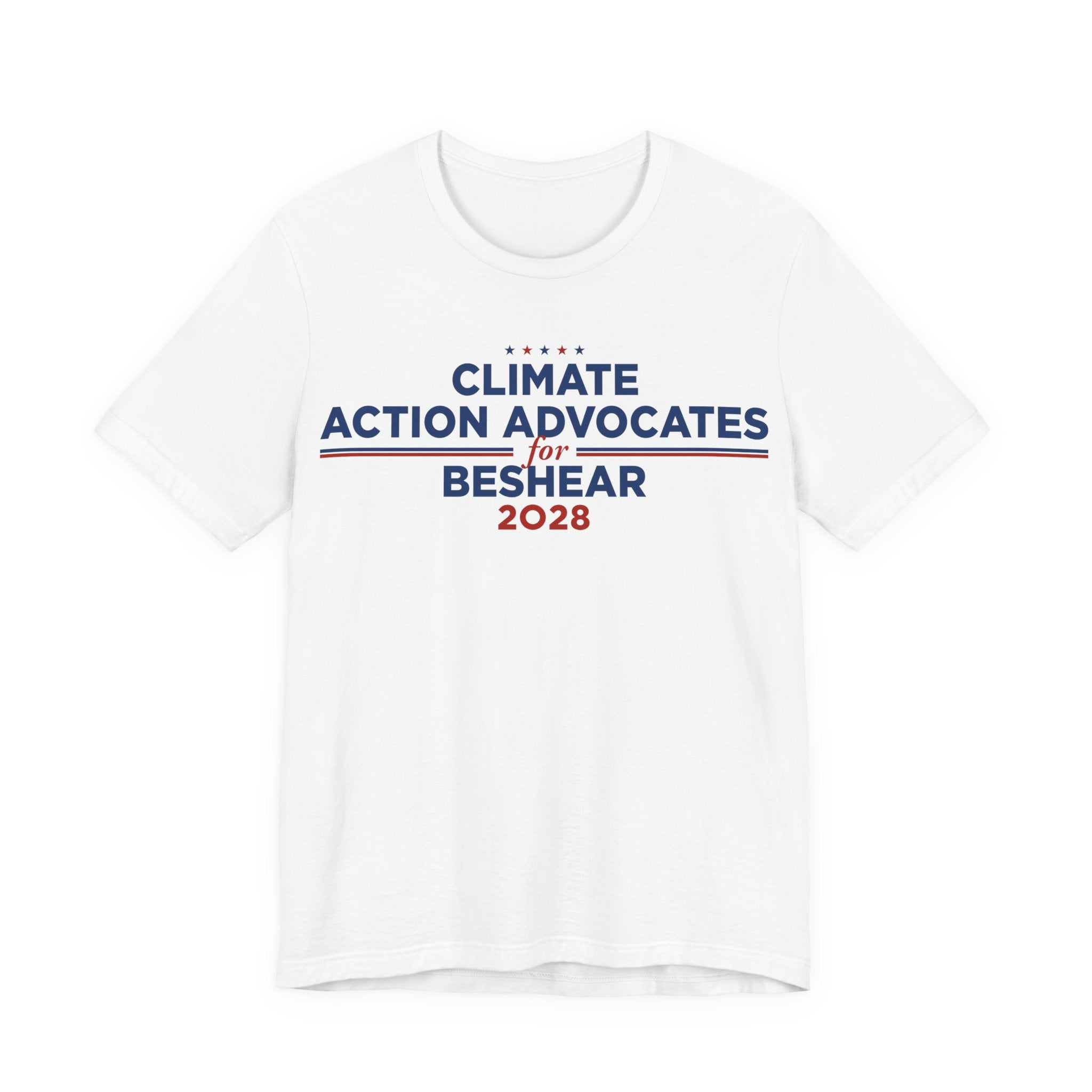 Climate Action Advocates for Beshear 2028 T-Shirt | Bella+Canvas 3001 Political Graphic Tee