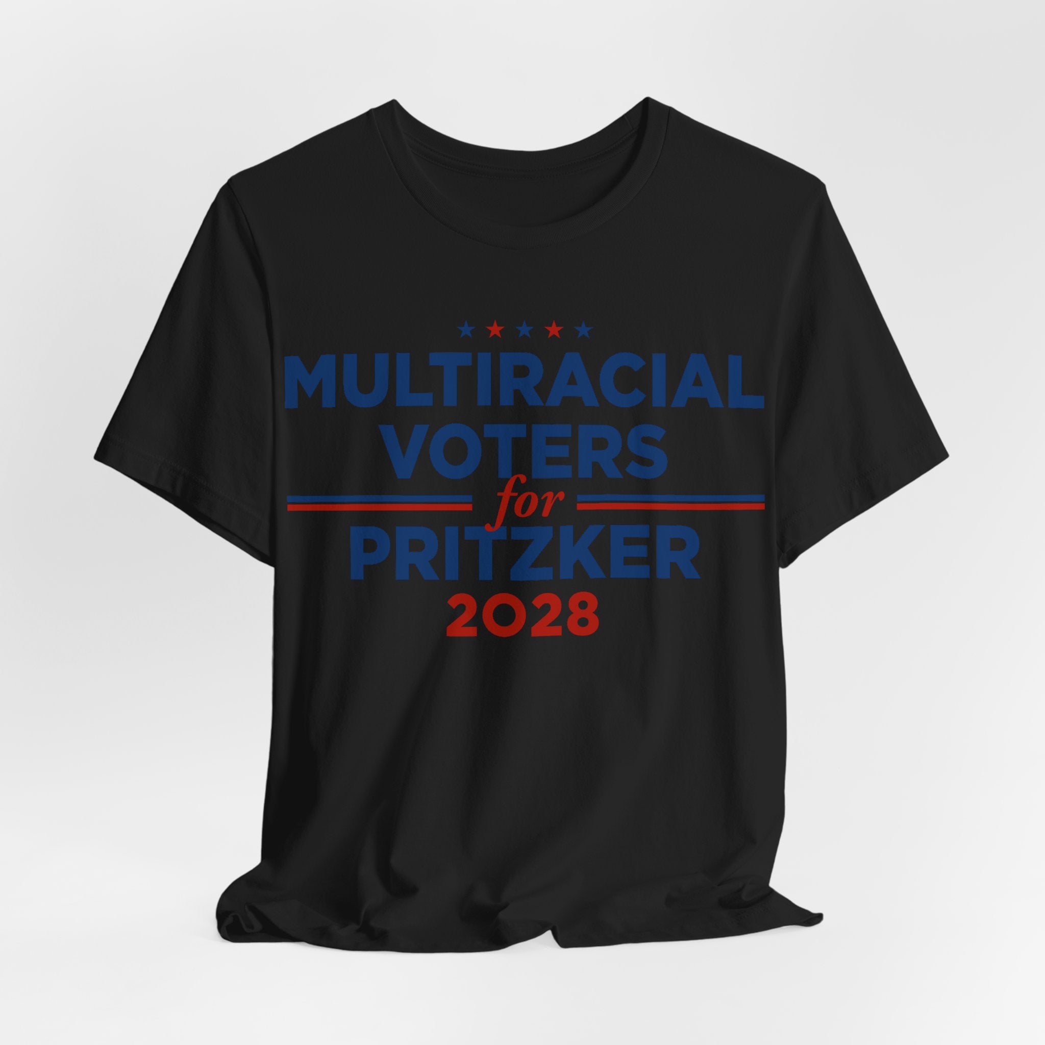 Multiracial Voters for J.B. Pritzker for President Campaign T-Shirt 2028