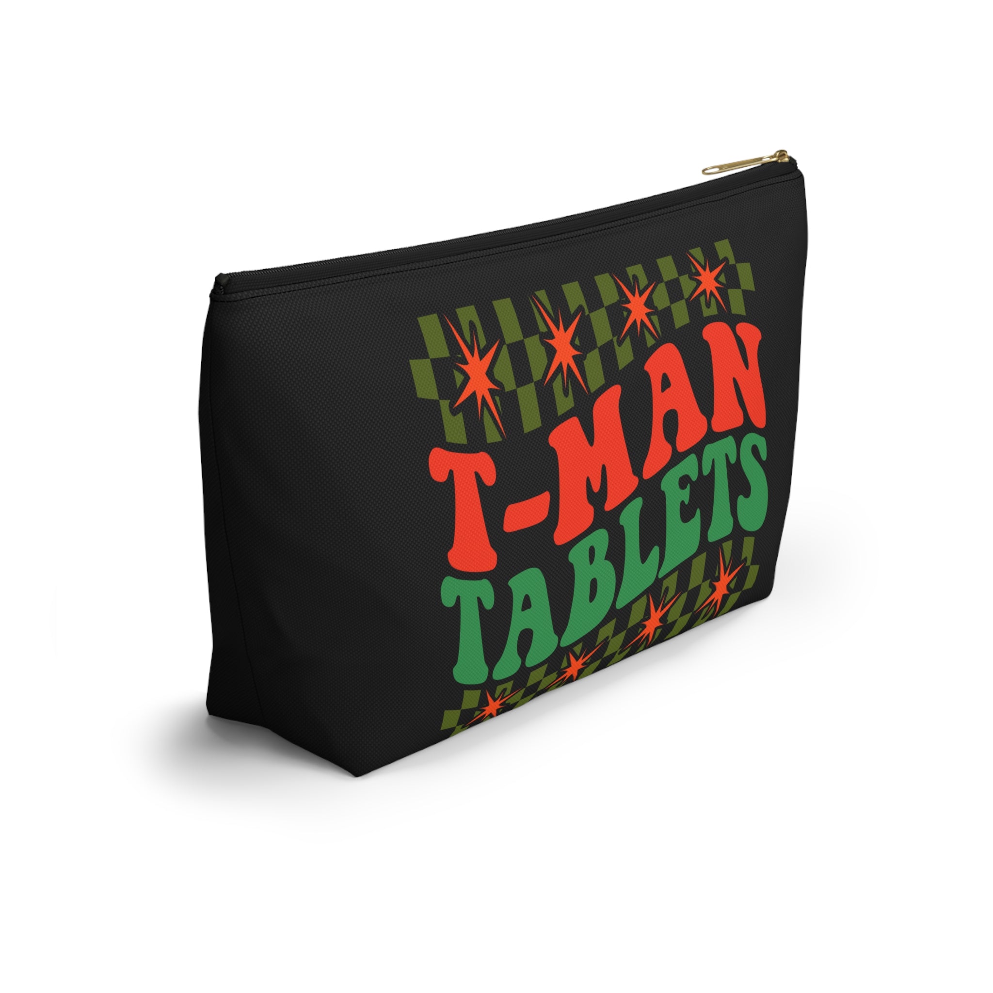 T-Man Tablets Testosterone Storage Bag with T-Bottom - FTM Transition Medication Pouch - Gender Affirming Transgender Gift - Travel or Pride Parade Meds Pouch