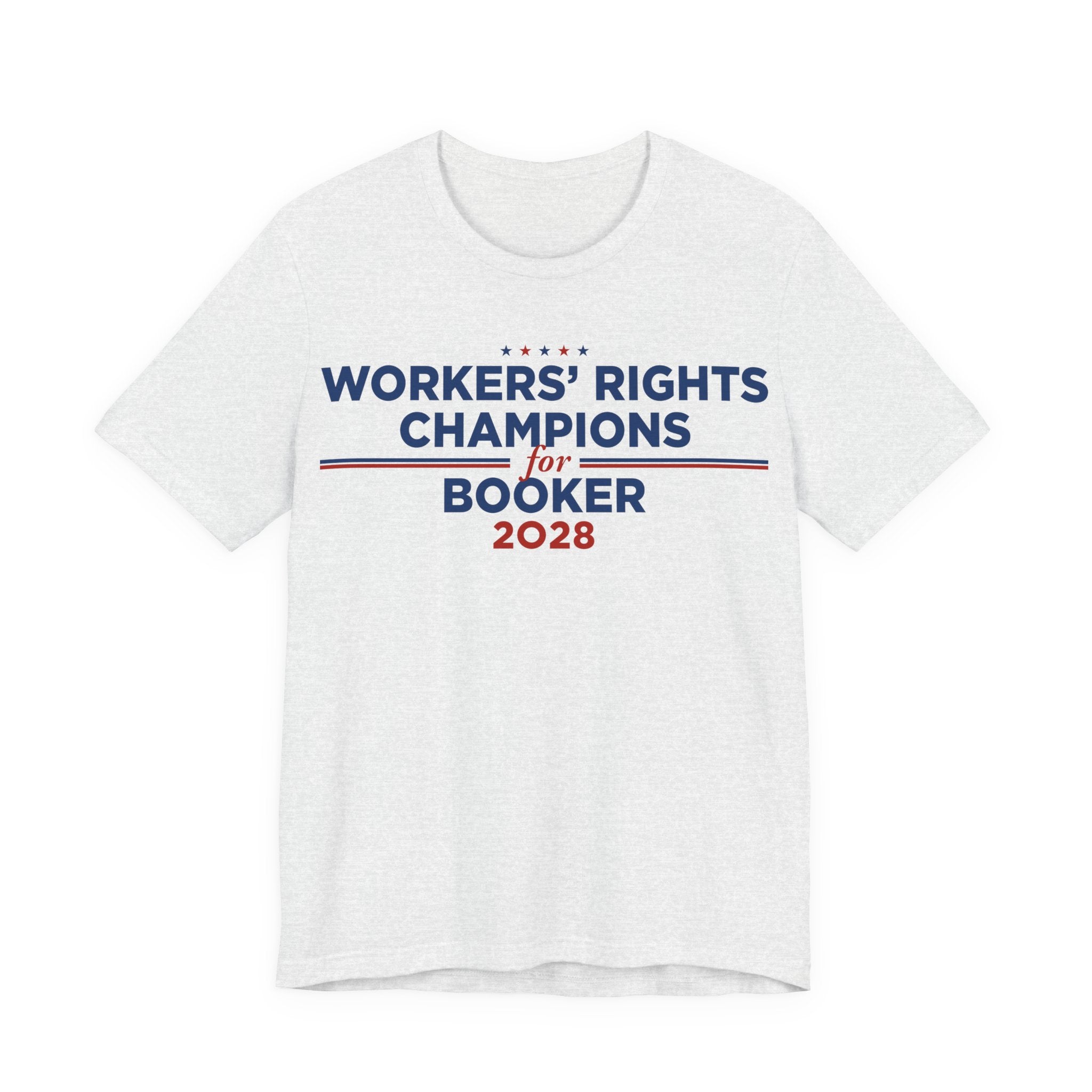 Worker' Rights Champions Cory Booker for President Campaign T-Shirt 2028