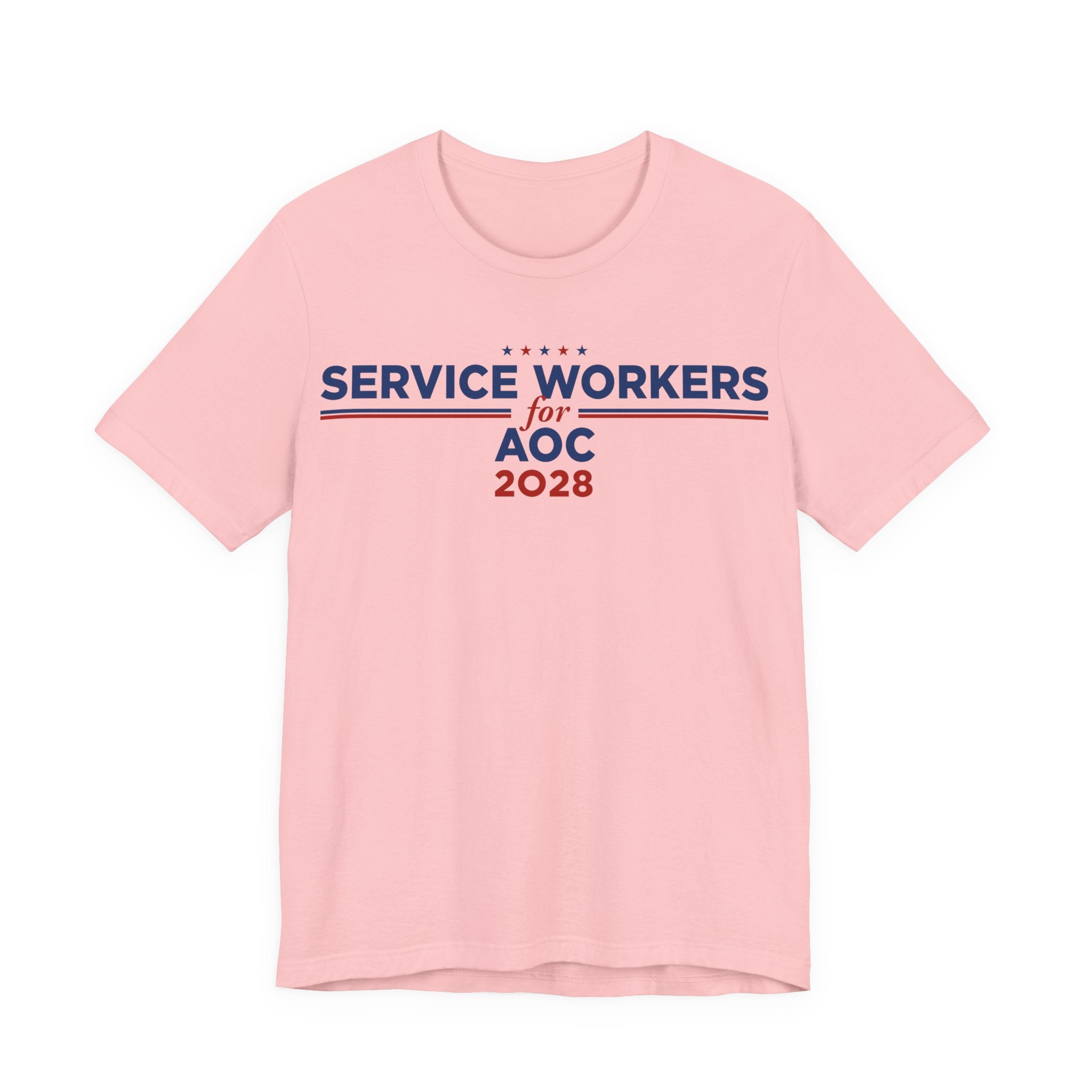 Service Workers for AOC for President Campaign T-Shirt 2028