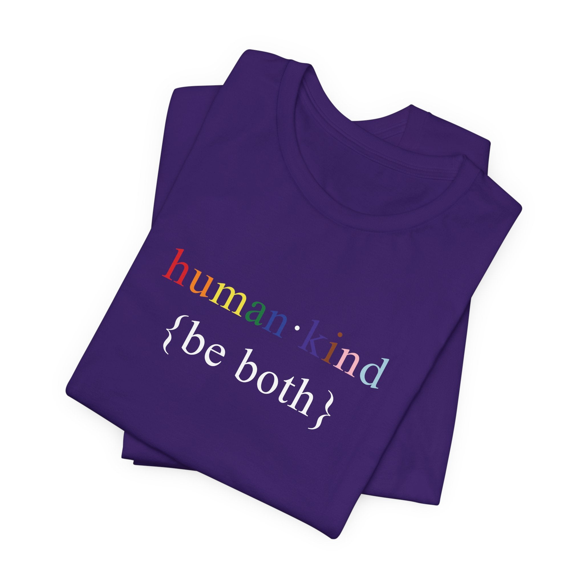 Human Kind Be Both - LGBTQIA Pride Flag Shirt