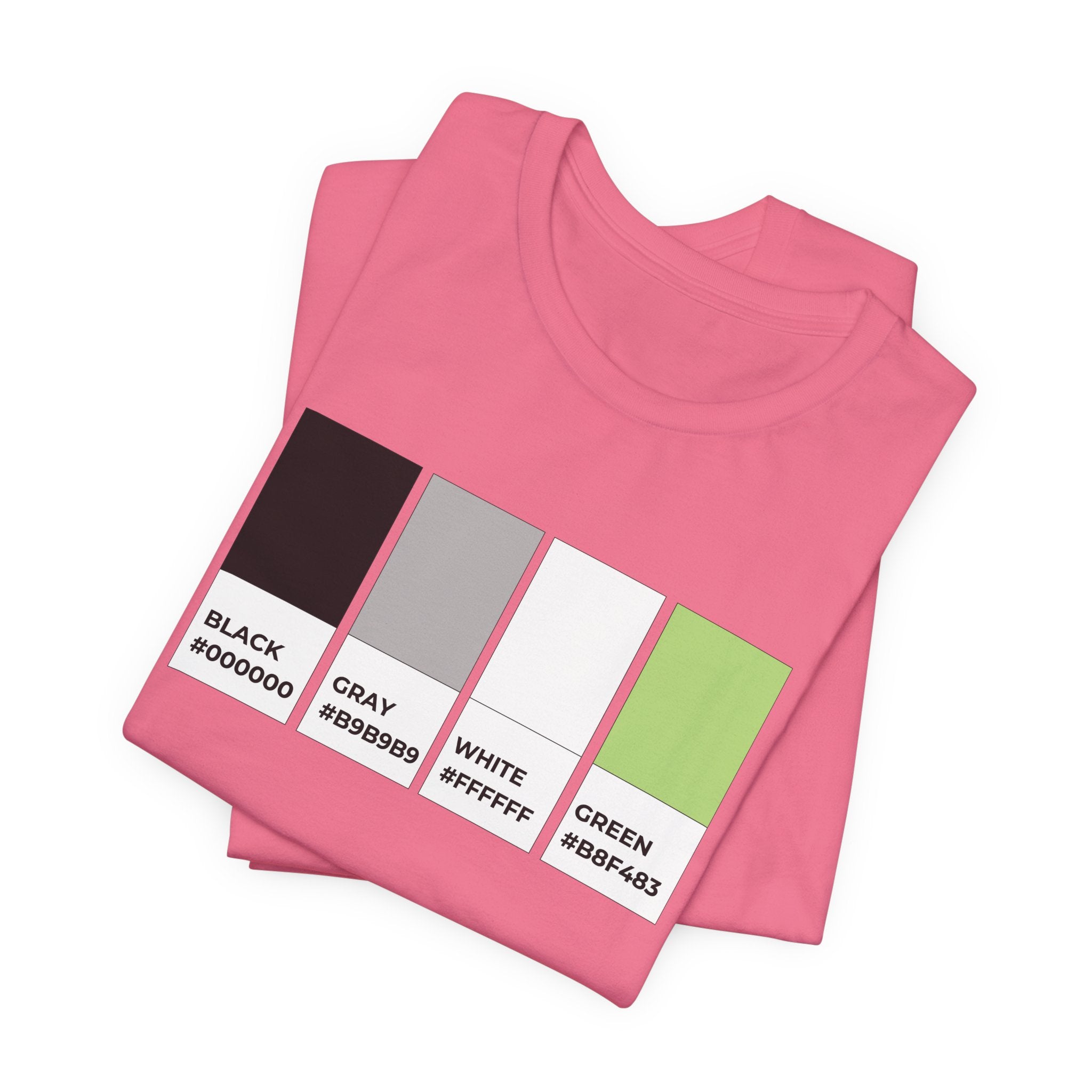 Funny Agender Pride Flag Pantone Colors Unisex Jersey Short Sleeve T-Shirt