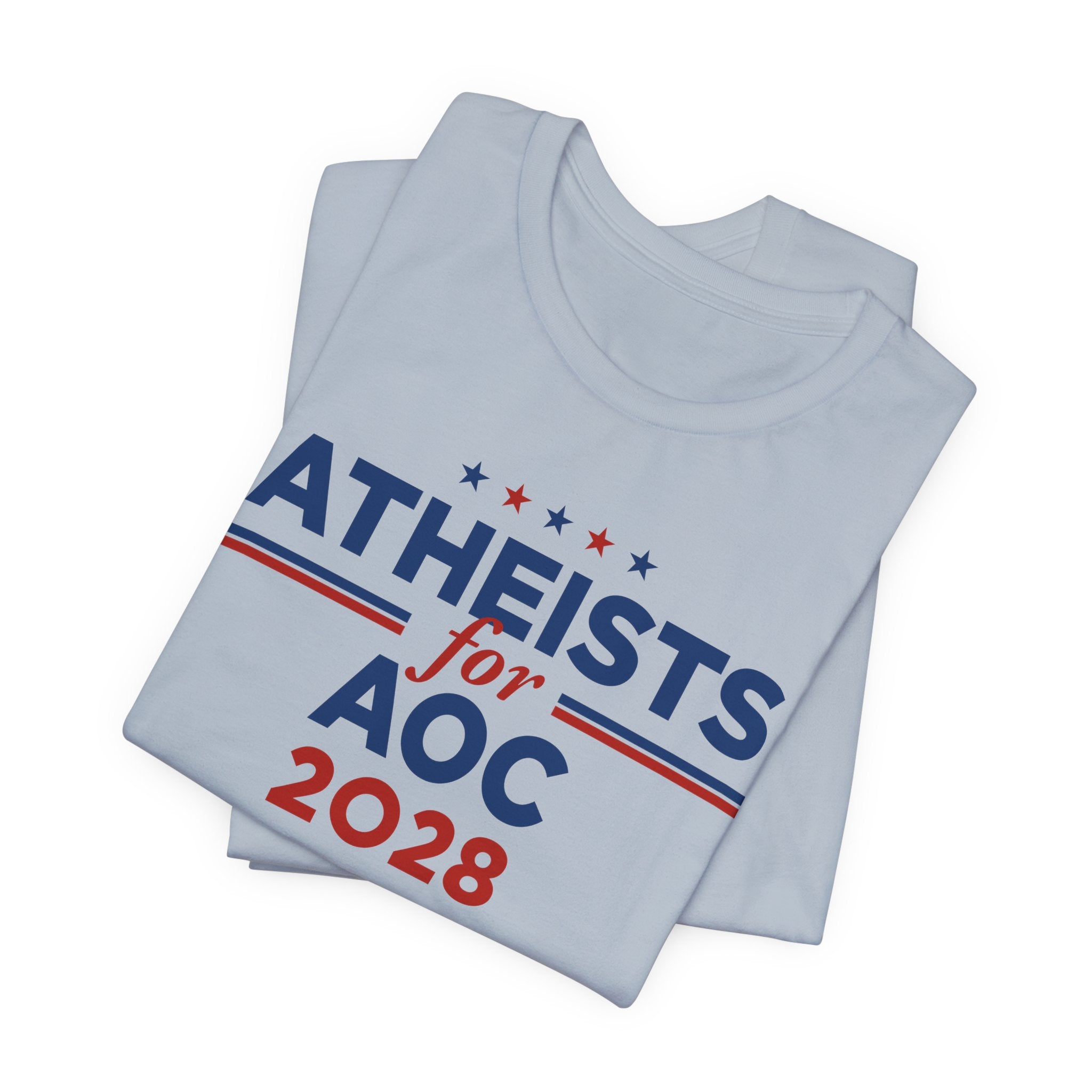 Atheists for AOC for President Campaign T-Shirt 2028