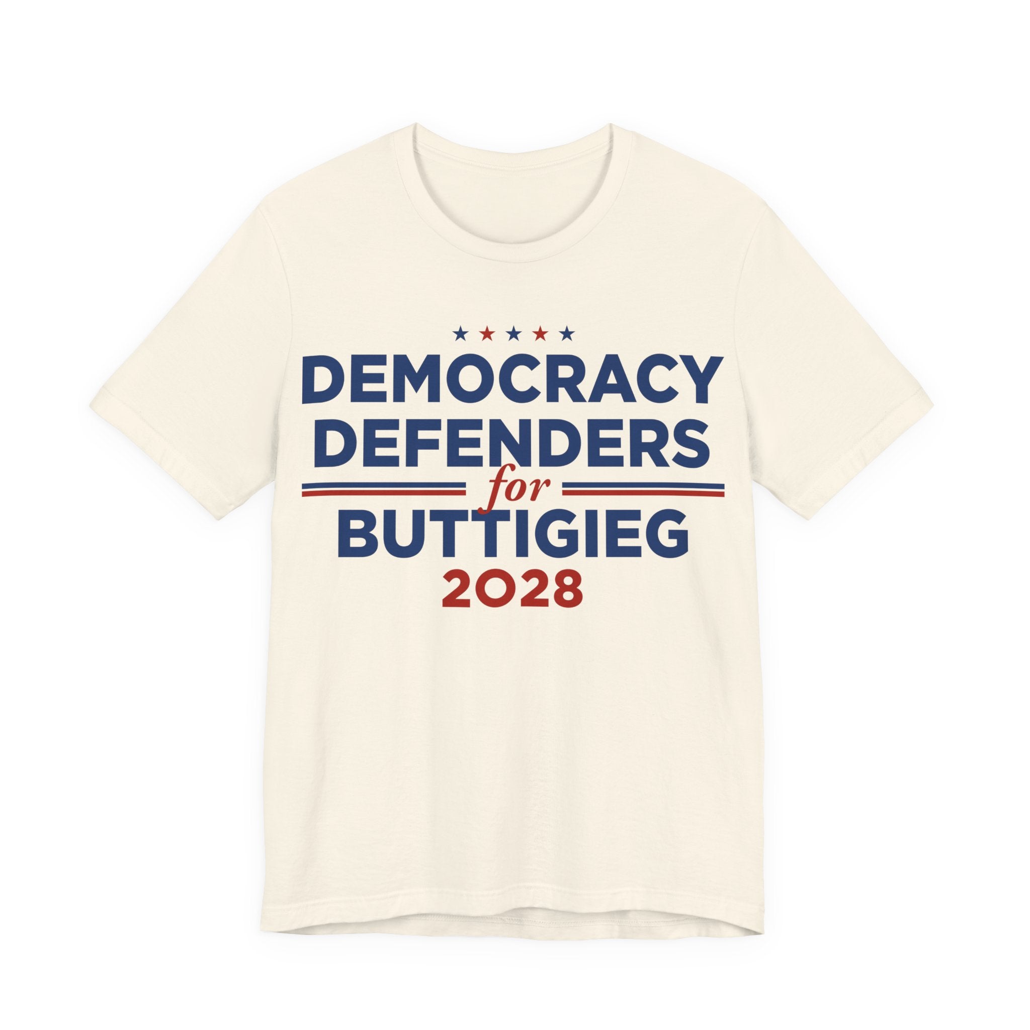 Democracy Defenders for Pete Buttigieg for President Campaign T-Shirt 2028