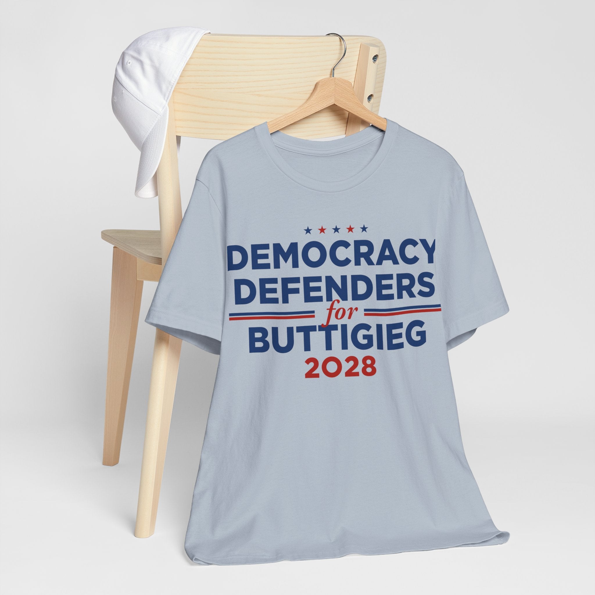 Democracy Defenders for Pete Buttigieg for President Campaign T-Shirt 2028