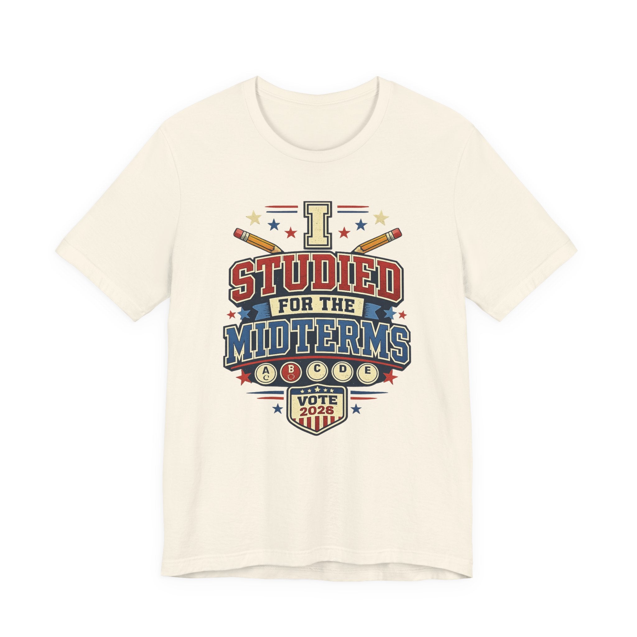 I Studied for the Midterms 2026 T-Shirt – Funny Voting Shirt, Retro Political Tee, Election Day Apparel