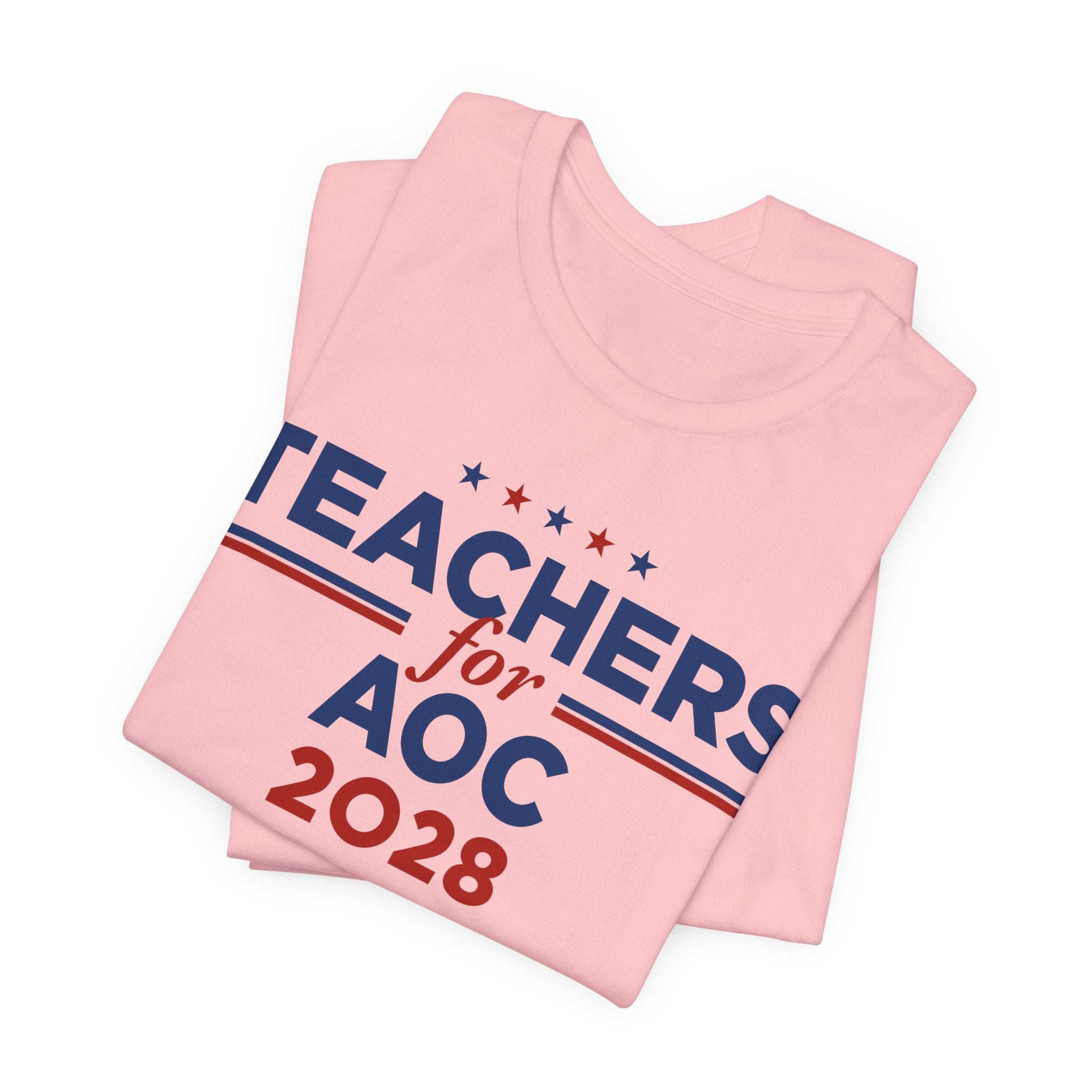 Teachers for AOC for President Campaign T-Shirt 2028