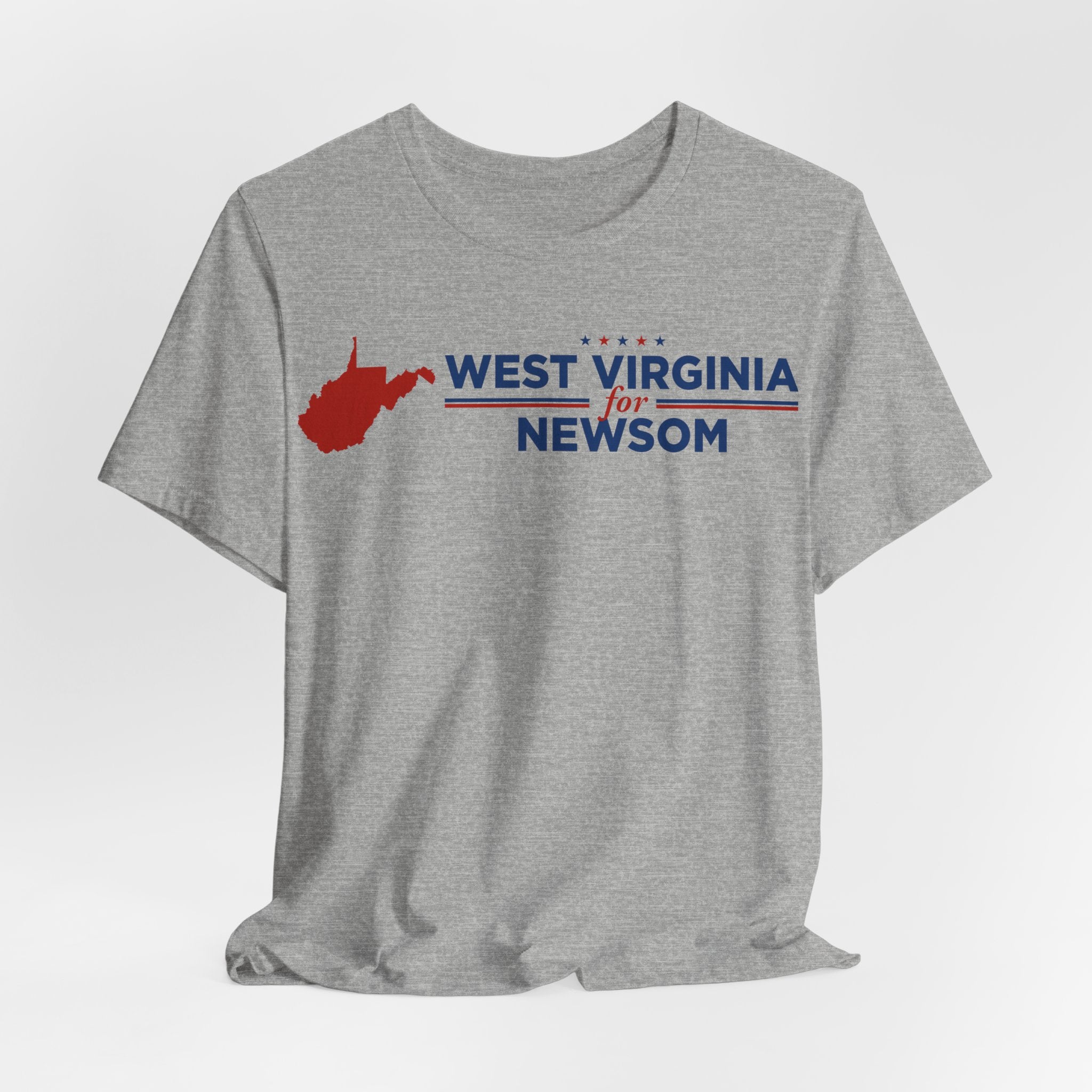 West Virginia for Gavin Newsom for President Campaign T-Shirt 2028