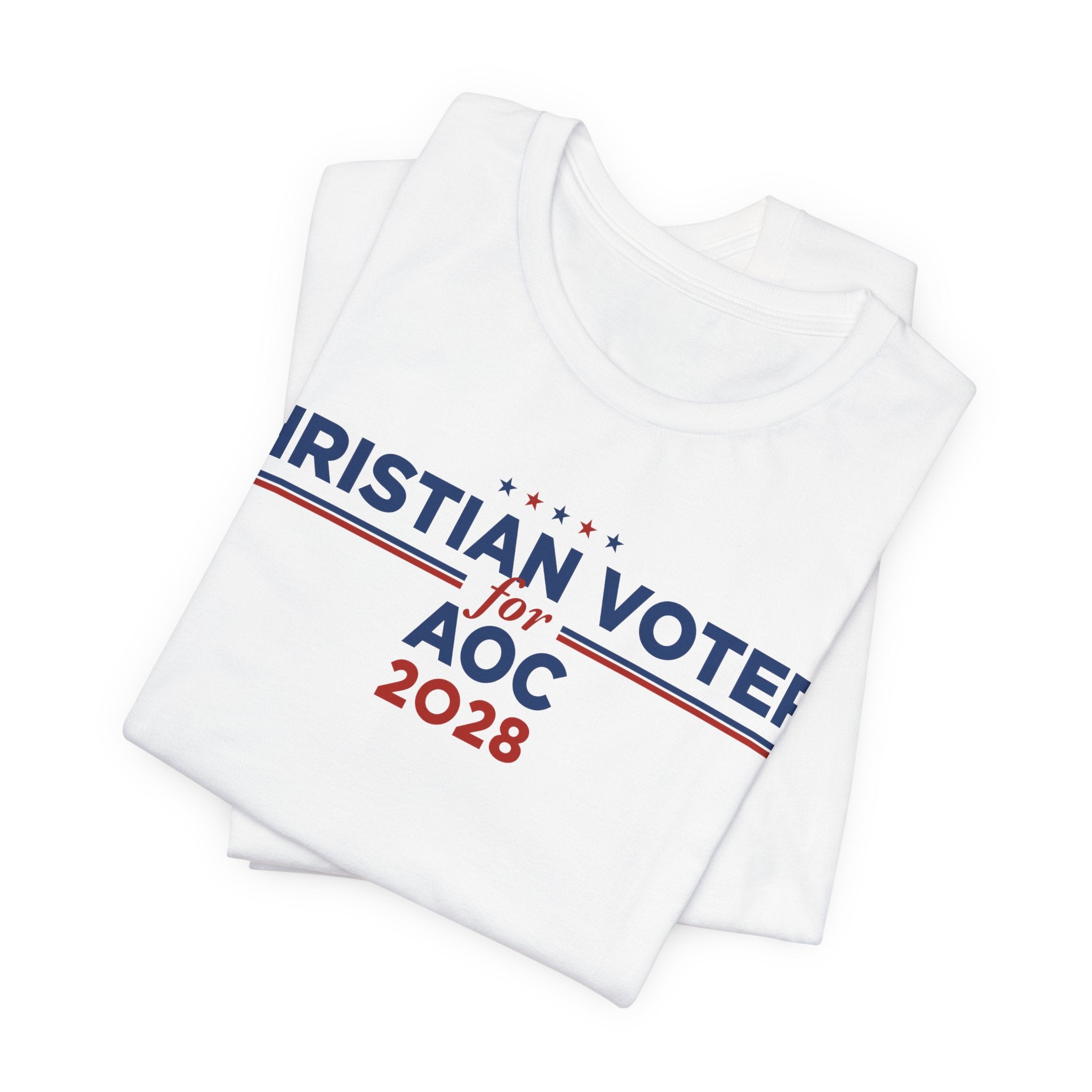 Christian Voters for AOC for President Campaign T-Shirt 2028