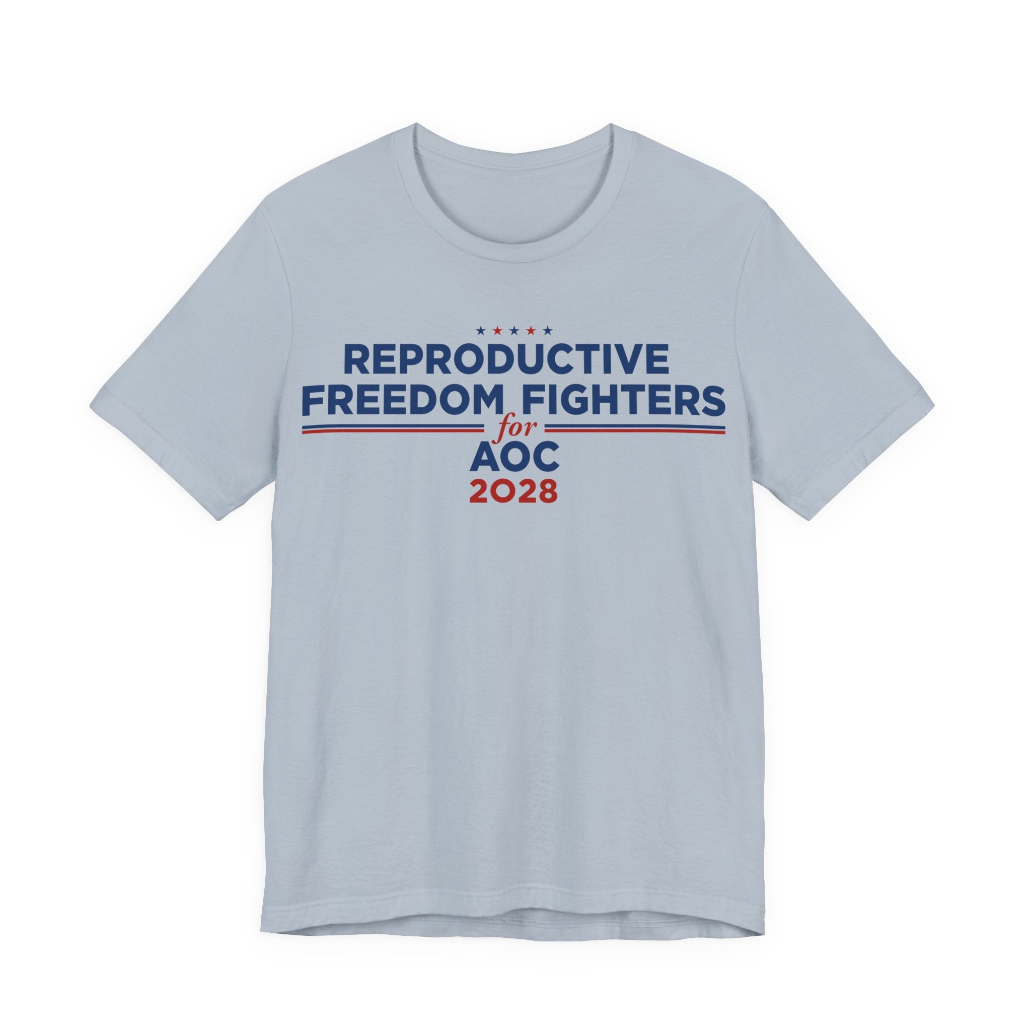 Reproductive Freedom Fighters for AOC for President Campaign T-Shirt 2028