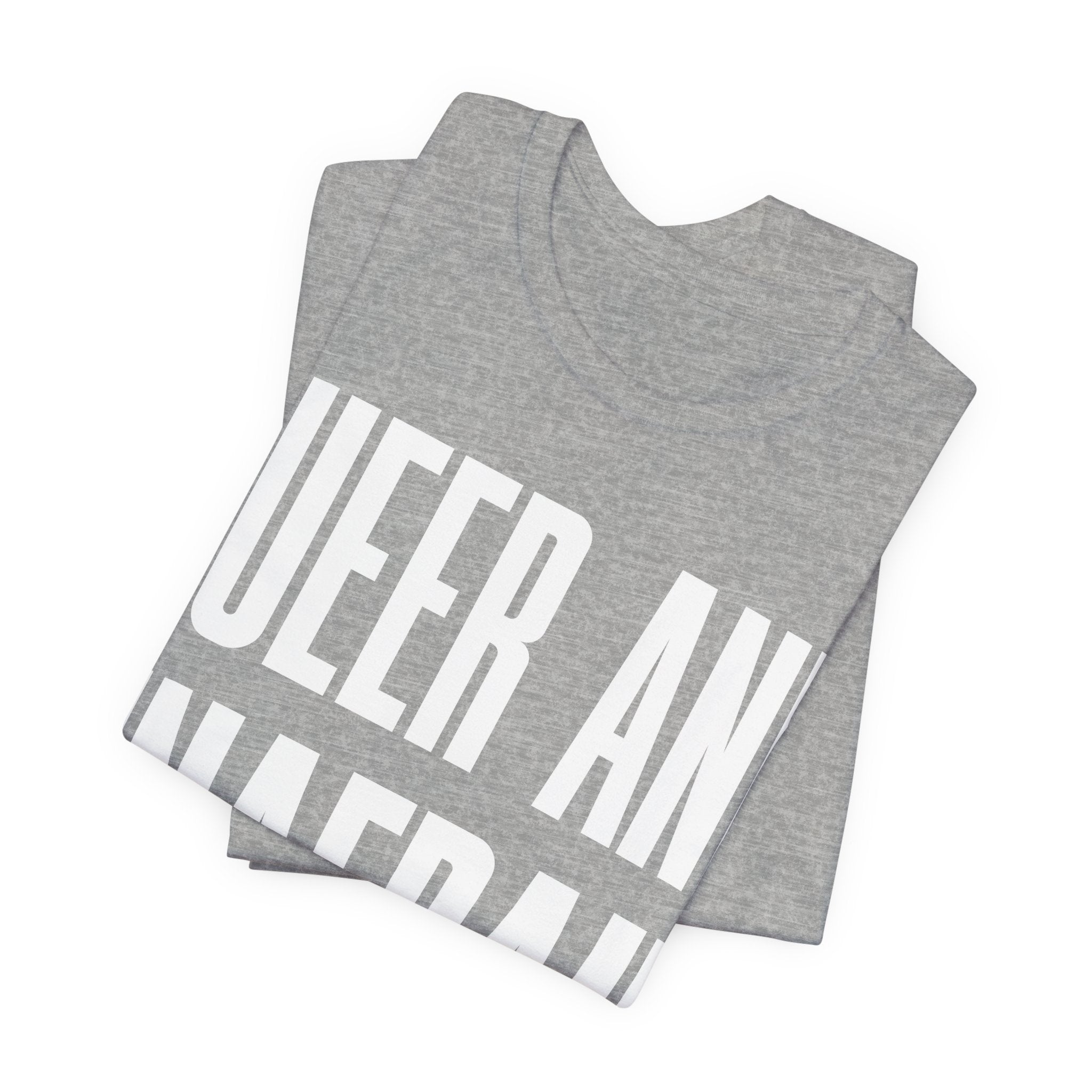 Queer and Unafraid T-Shirt | LGBTQ+ Pride Graphic Tee | Bold Queer Visibility & Solidarity Shirt