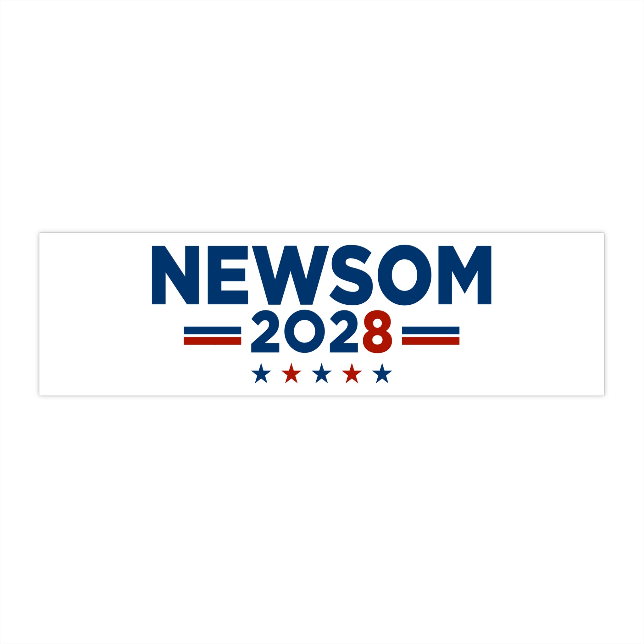 Gavin Newsom 2028 Bumper Sticker — Political Campaign Sticker