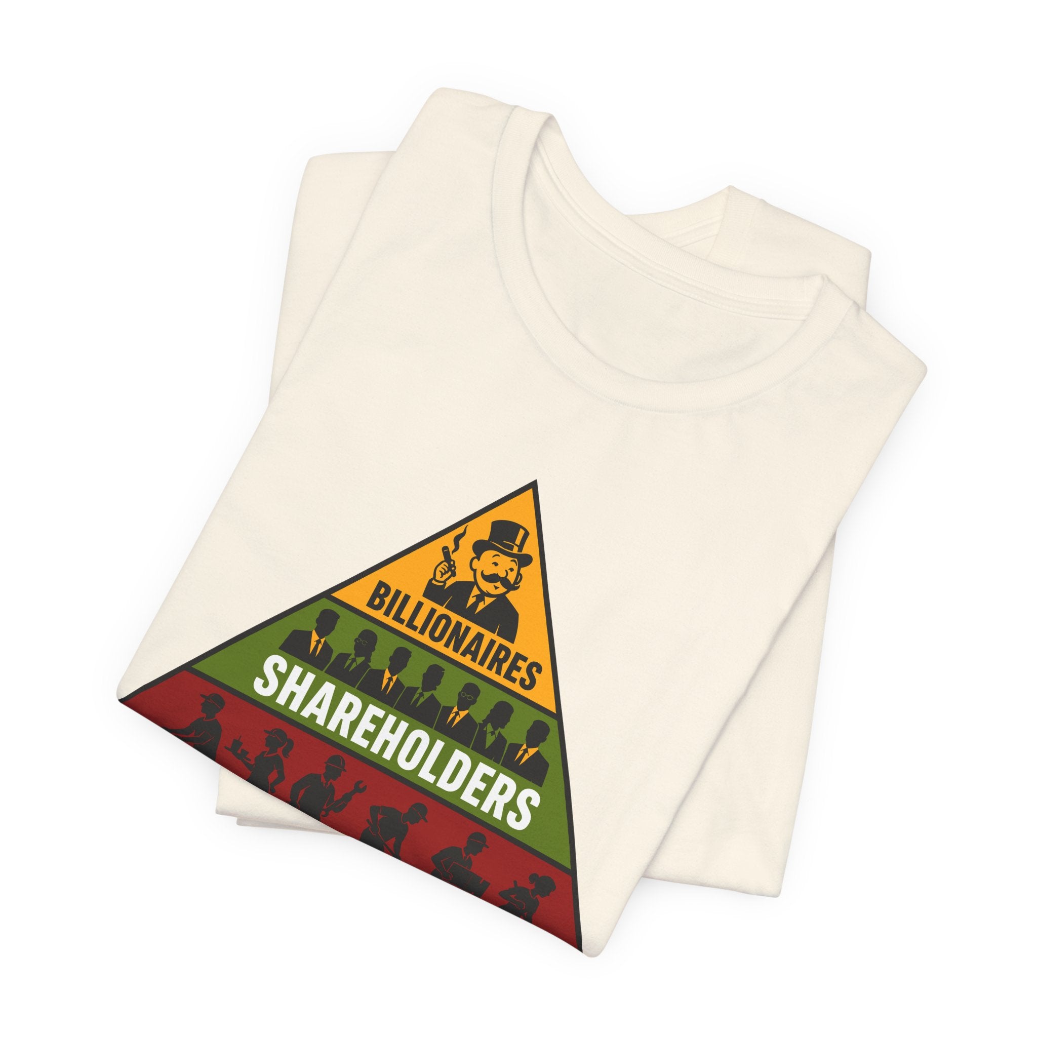 Capitalism Is a Pyramid Scheme T-Shirt | Anti-Capitalist Workers Rights Graphic Tee