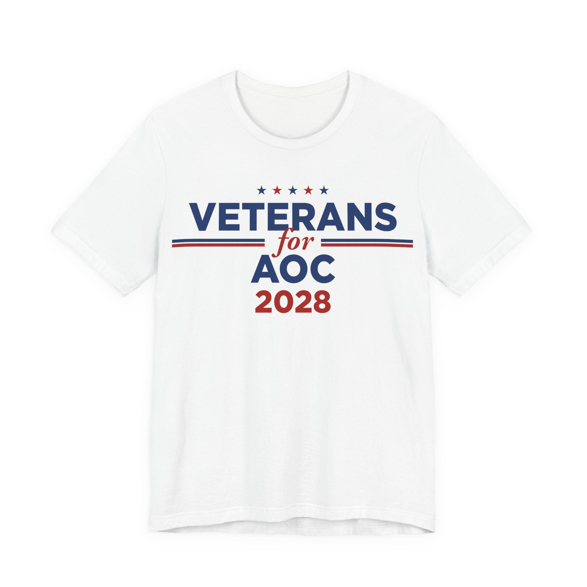 Veterans for AOC for President Campaign T-Shirt 2028