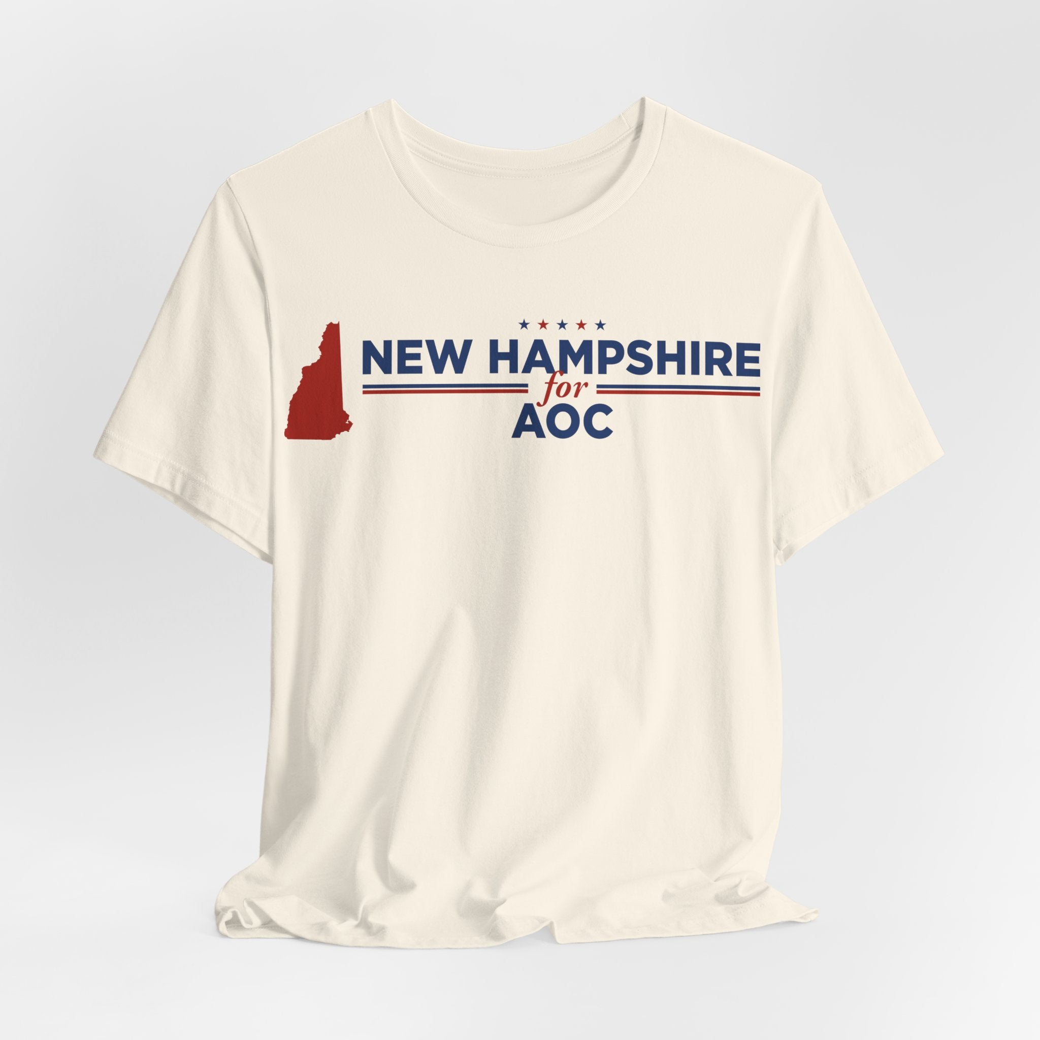 New Hampshire for AOC for President Campaign T-Shirt 2028