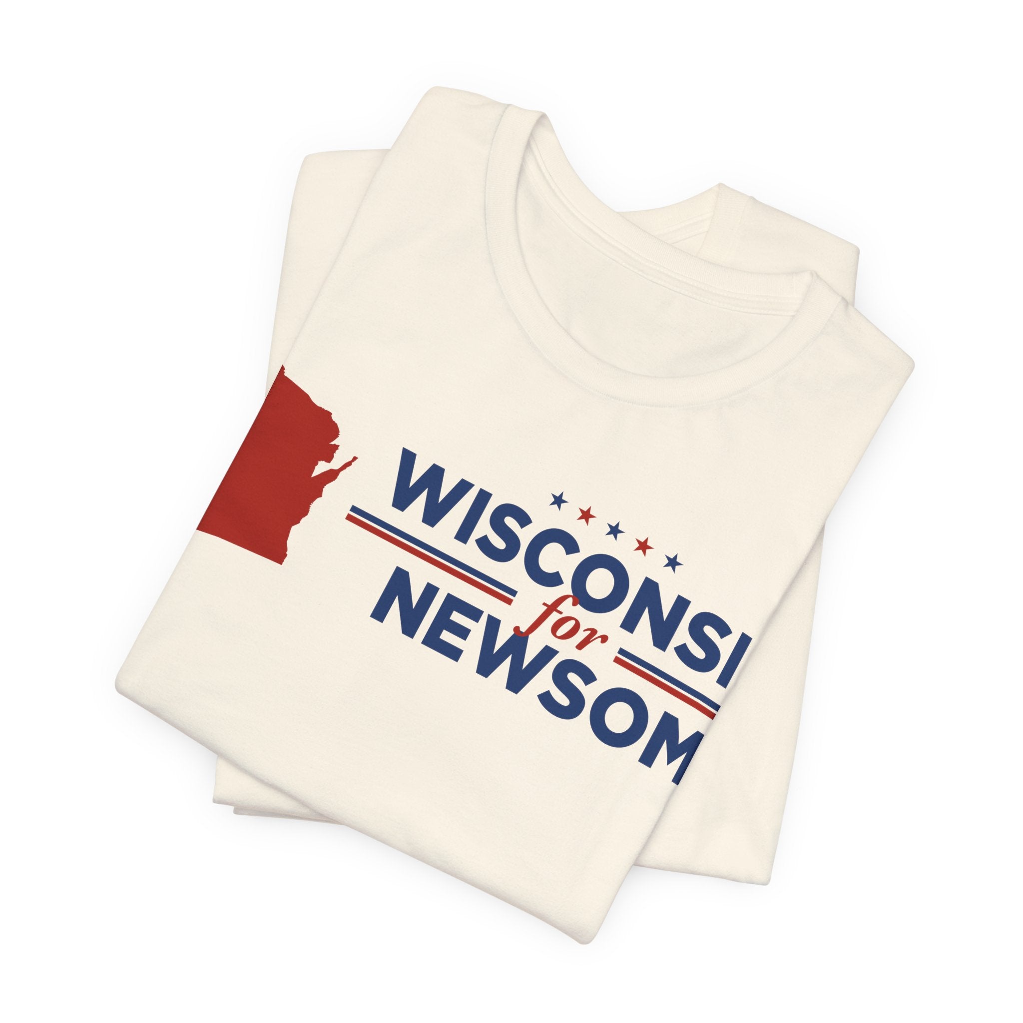 Wisconsin for Gavin Newsom for President Campaign T-Shirt 2028