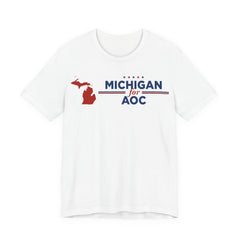 Michigan for AOC for President Campaign T-Shirt 2028